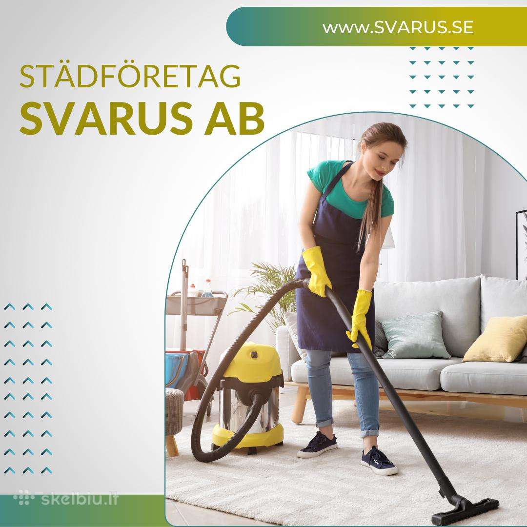 Pastoviam darbui Švedijoje reikalinga valytoja