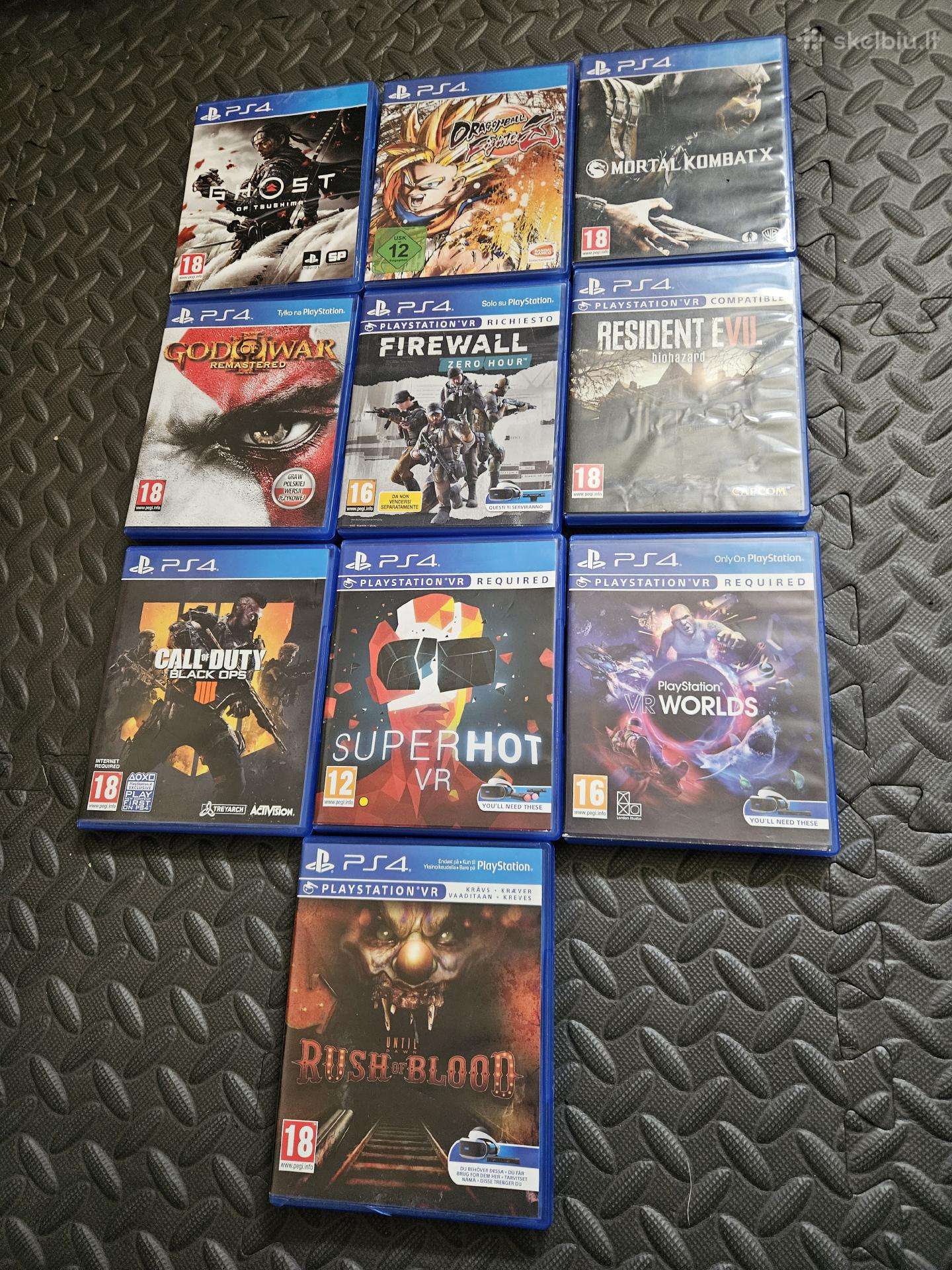 Įvairūs ps4 žaidimai