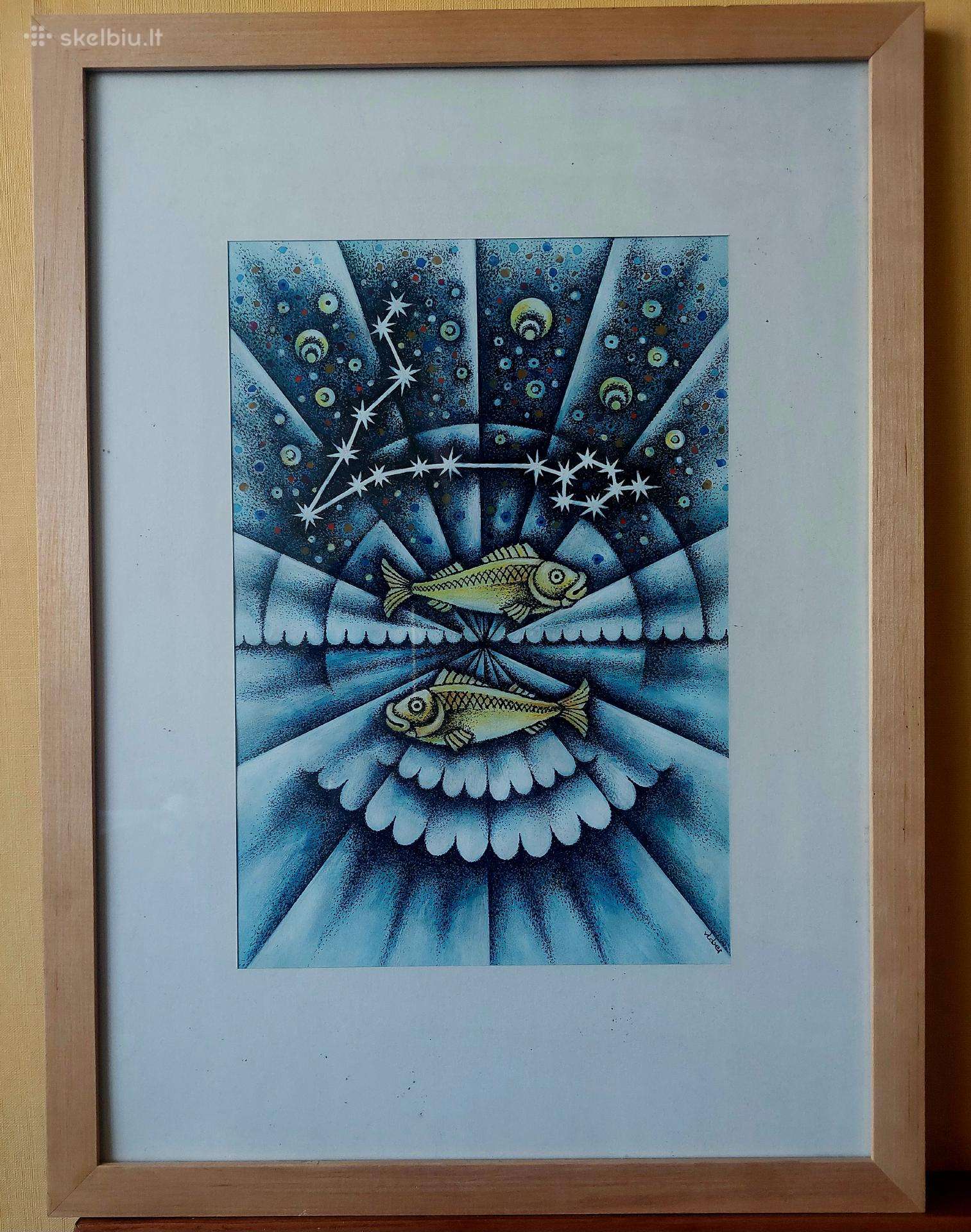 Paveikslas 33/45 Žuvys Zodiakas