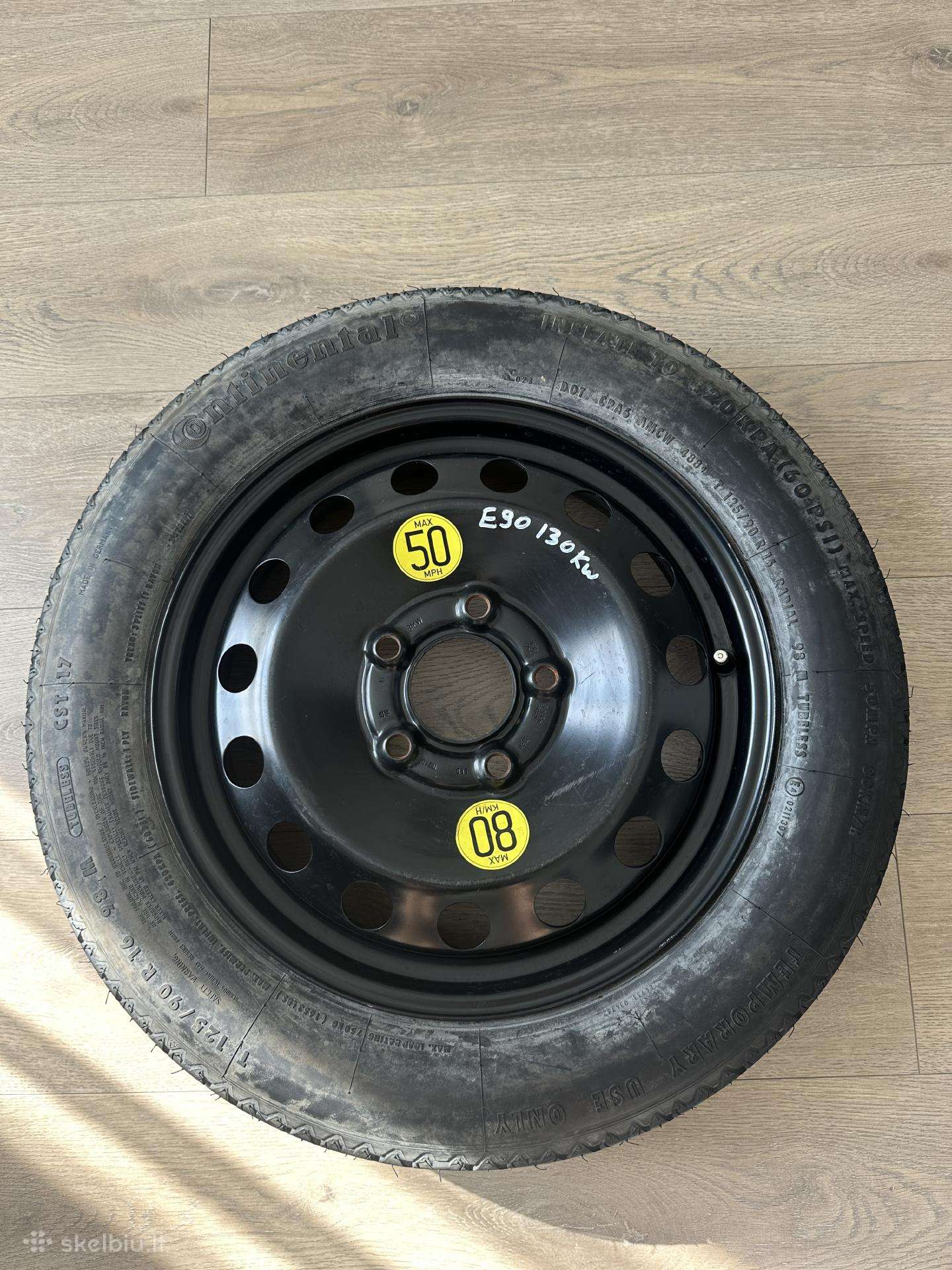 Atsarginis ratas (zapaske, tablete) bmw 320