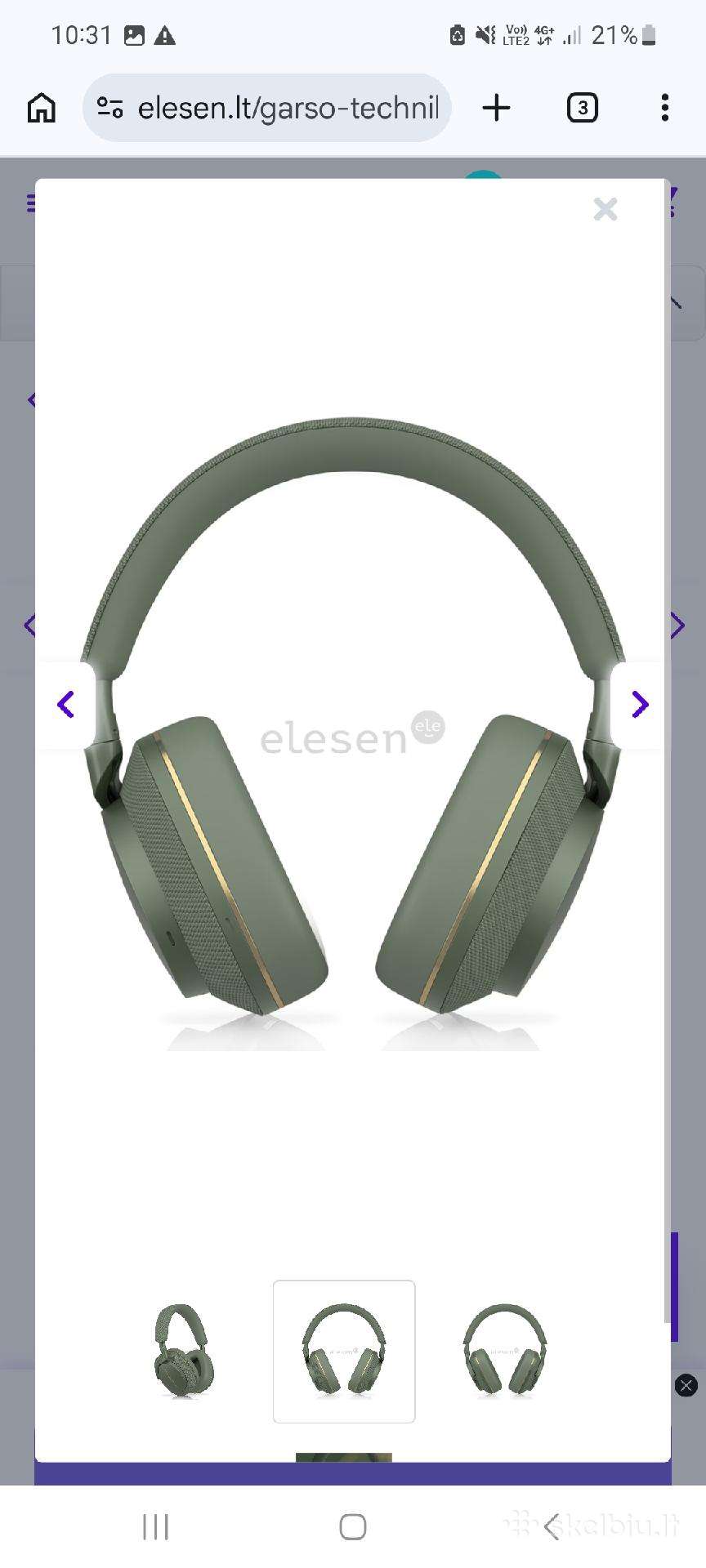 Bowers & Wilkins Px7 S2e, triukšmo slopinimas, žal