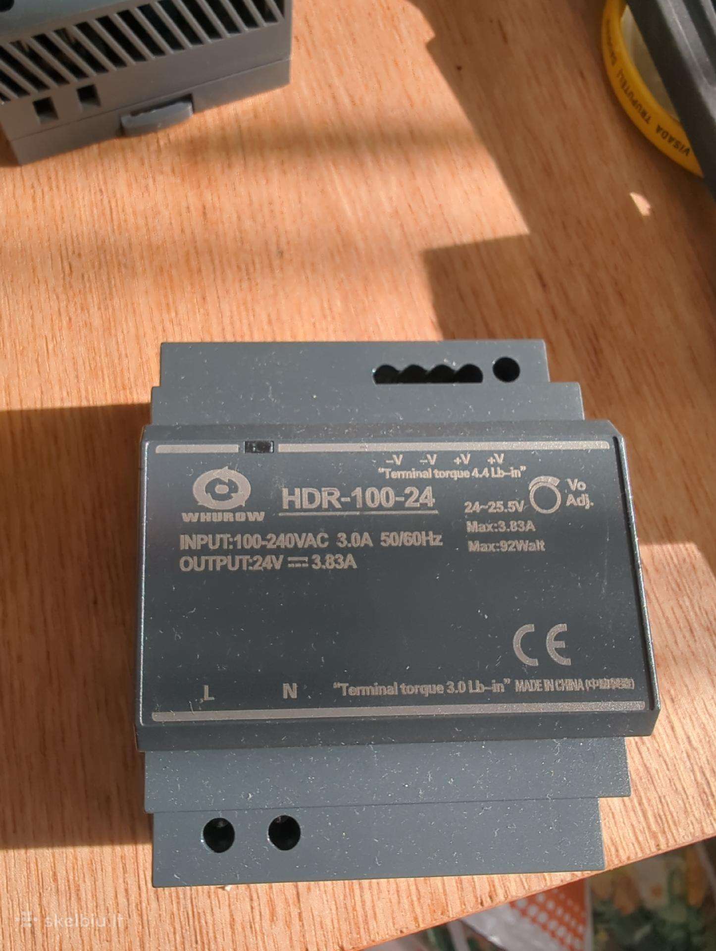 Din maitinimo šaltiniai, 12v, 24v, ~92w.