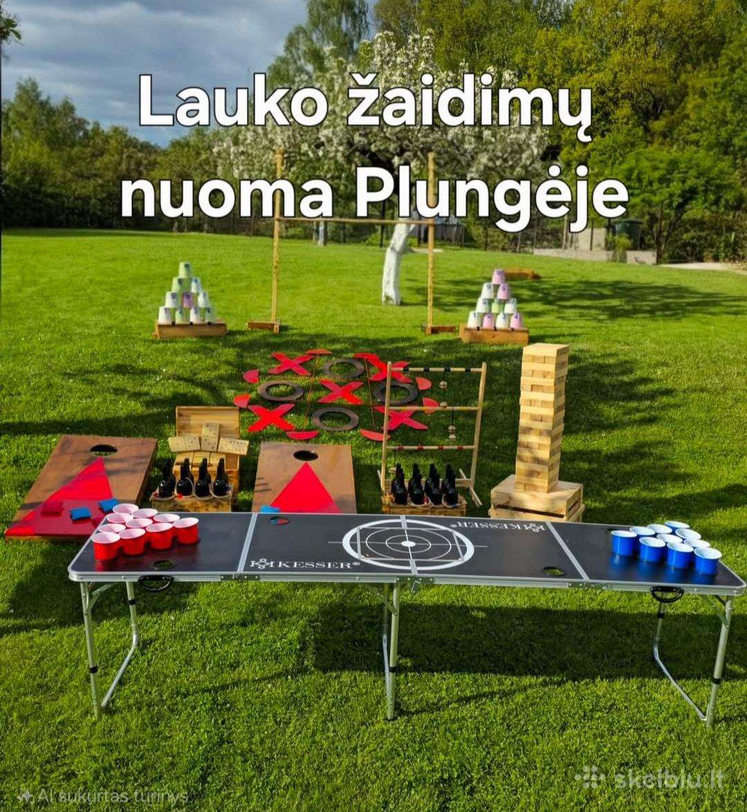 Lauko žaidimų nuoma Plungeje