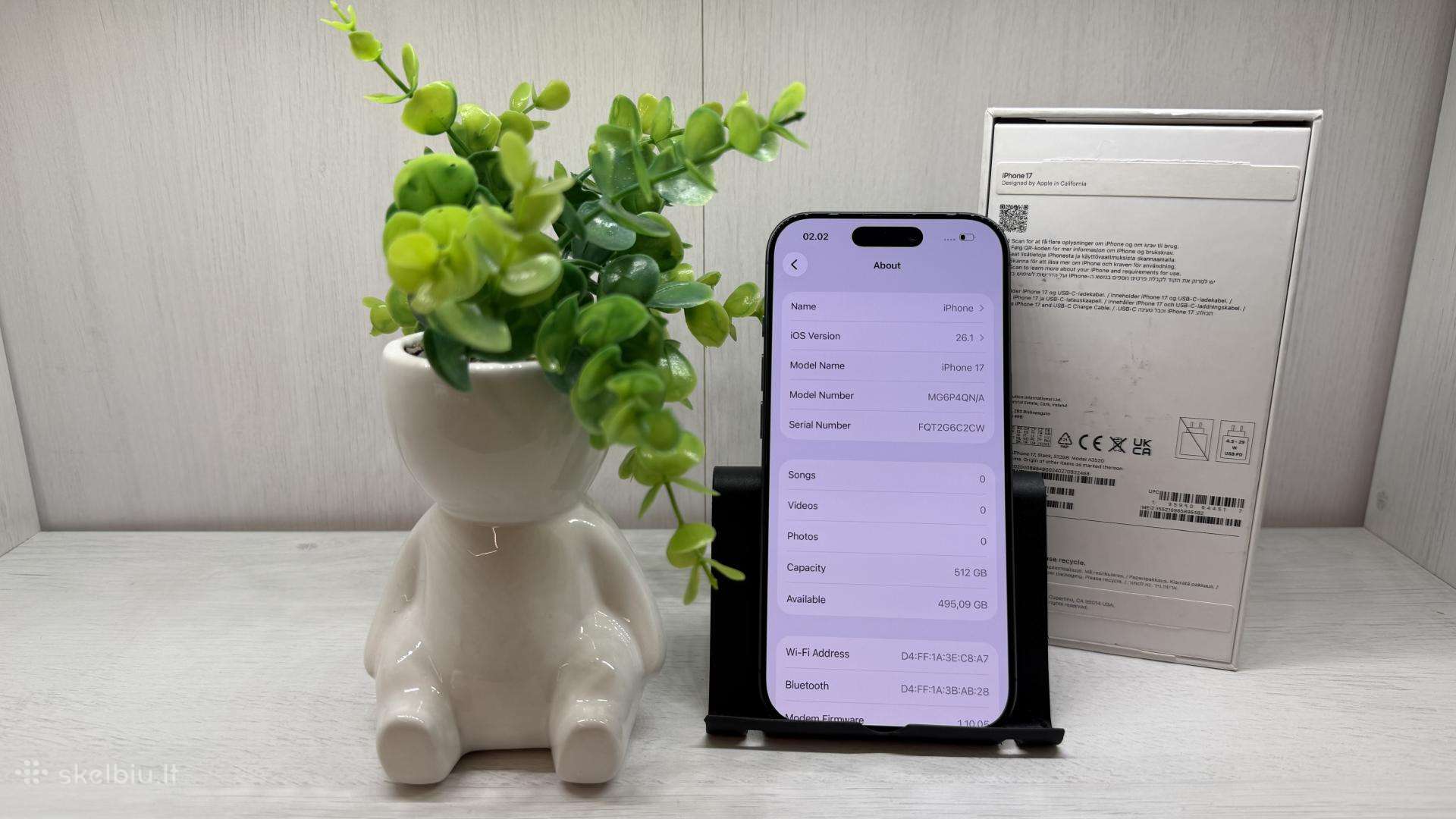 iPhone 17- 512gb juodas - Naujas, tik aktyvuotas!