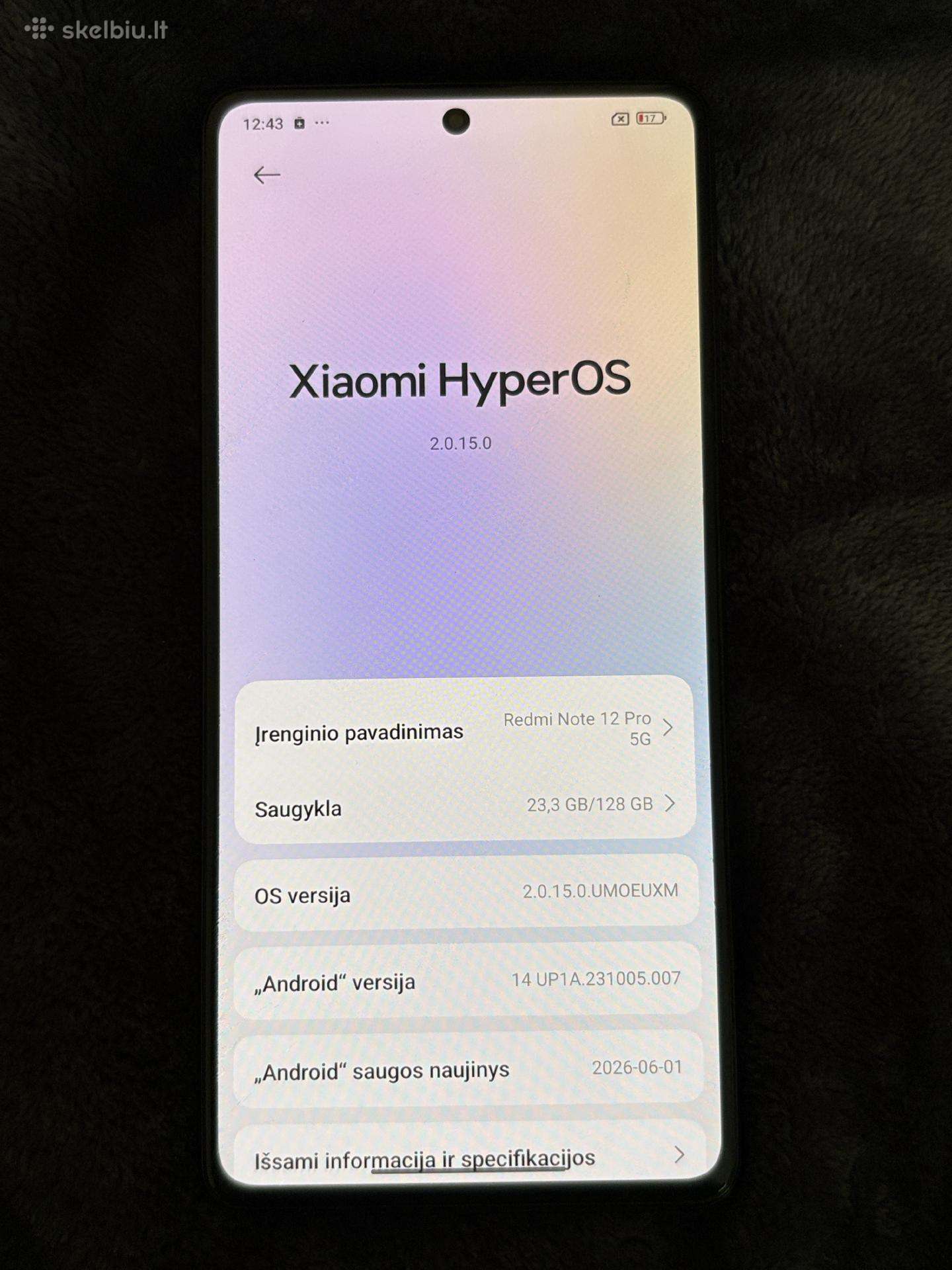 Redmi note 12 pro 5G