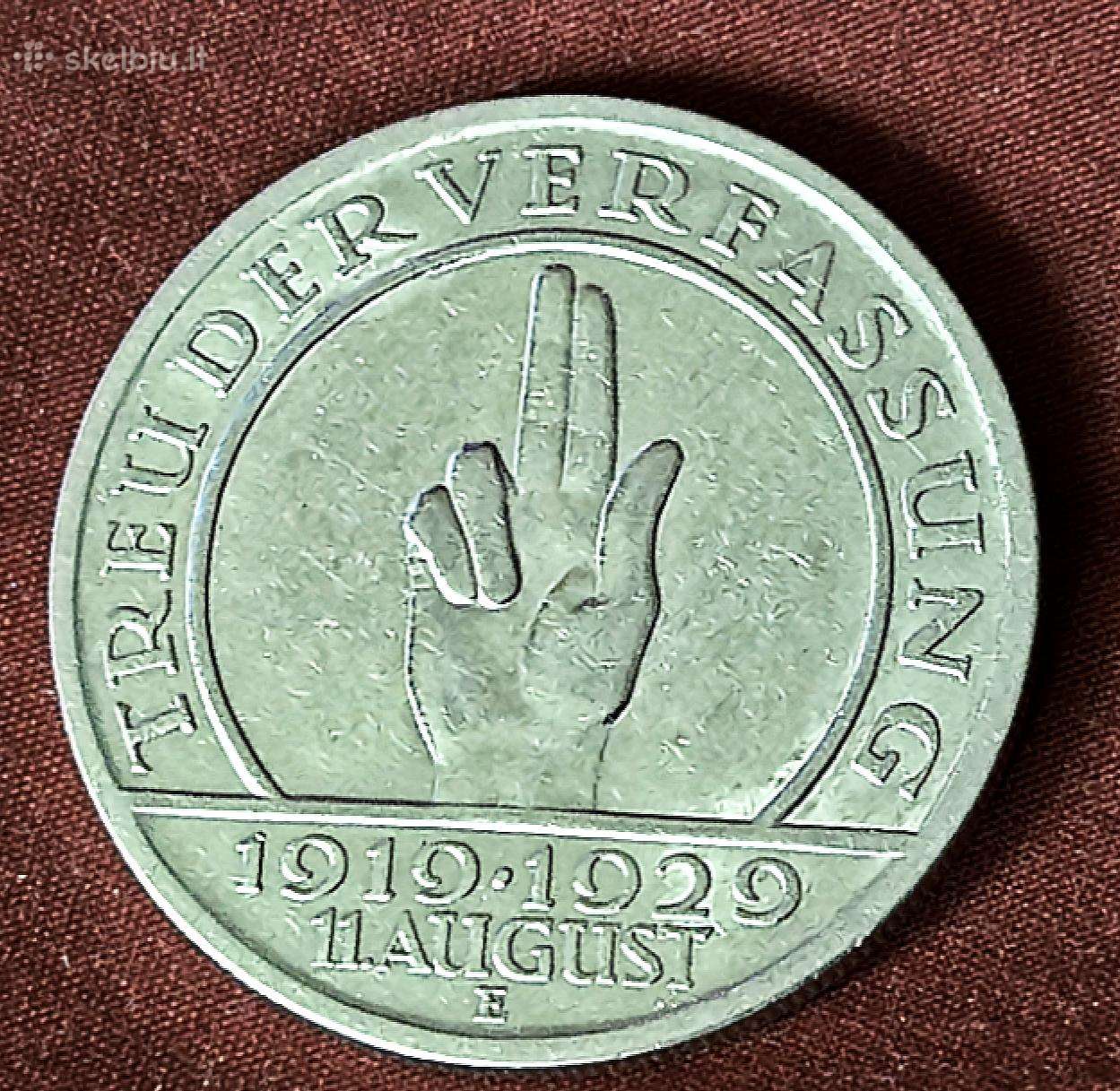 5markė Veimaras 1929