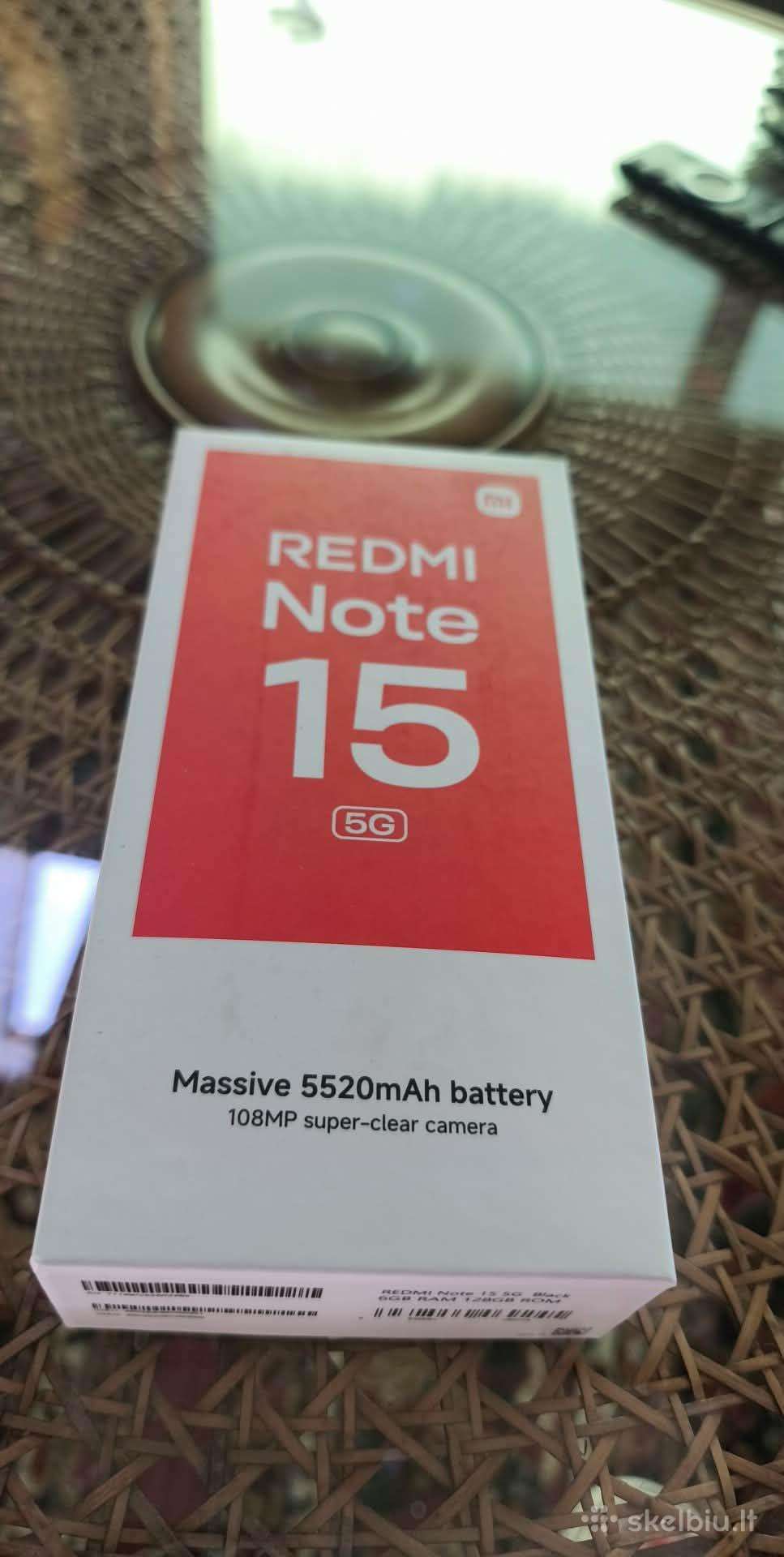 Parduodu telefoną Redmi note 15