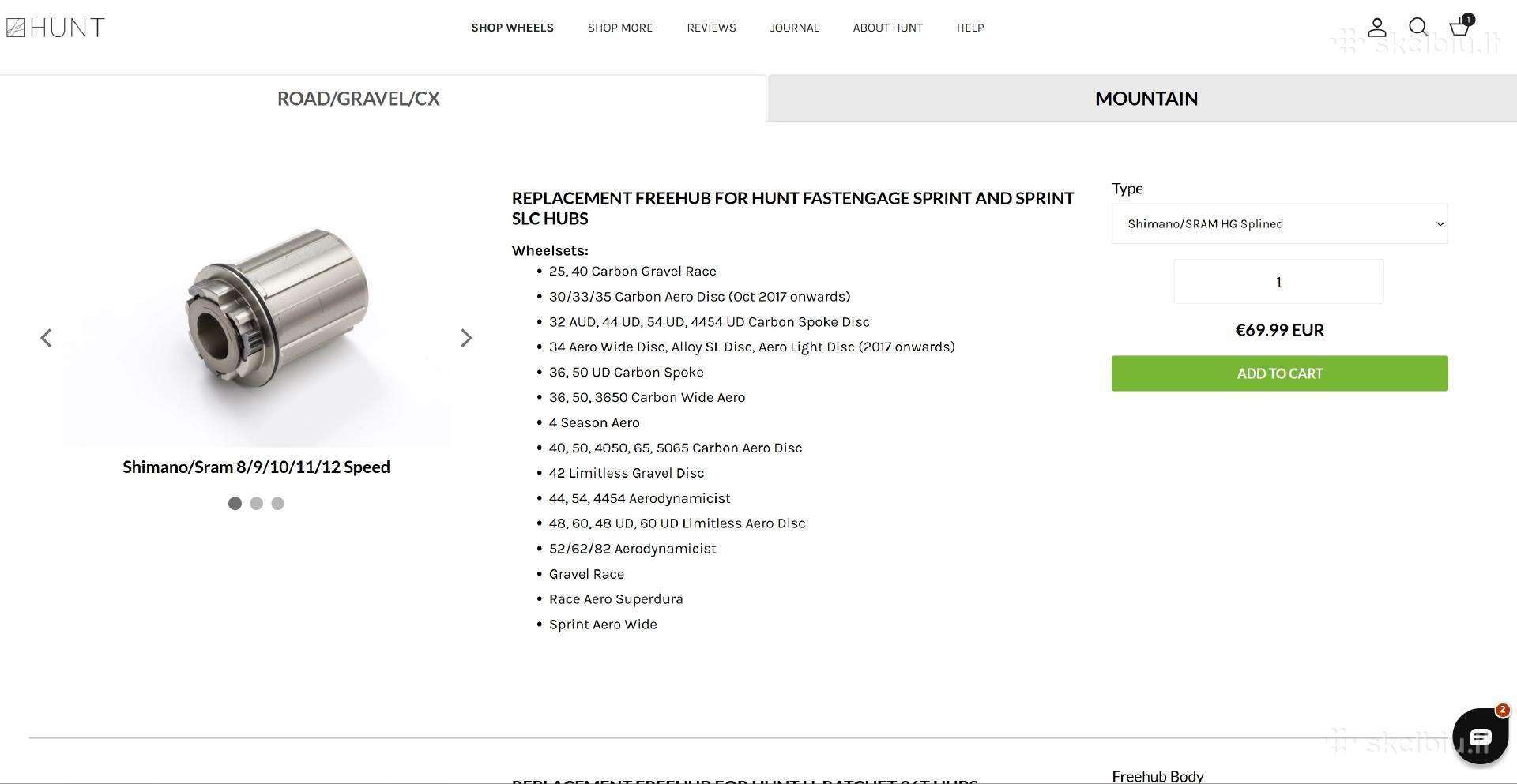 Hunt Freehub