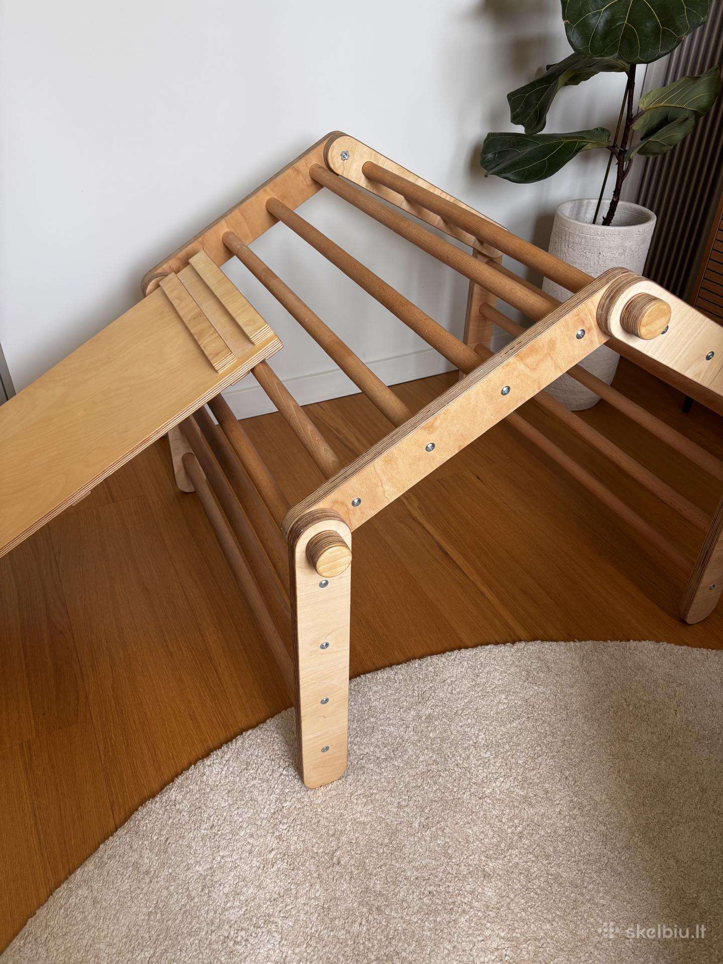 Montessori didelė laipyklė su čiuožykla