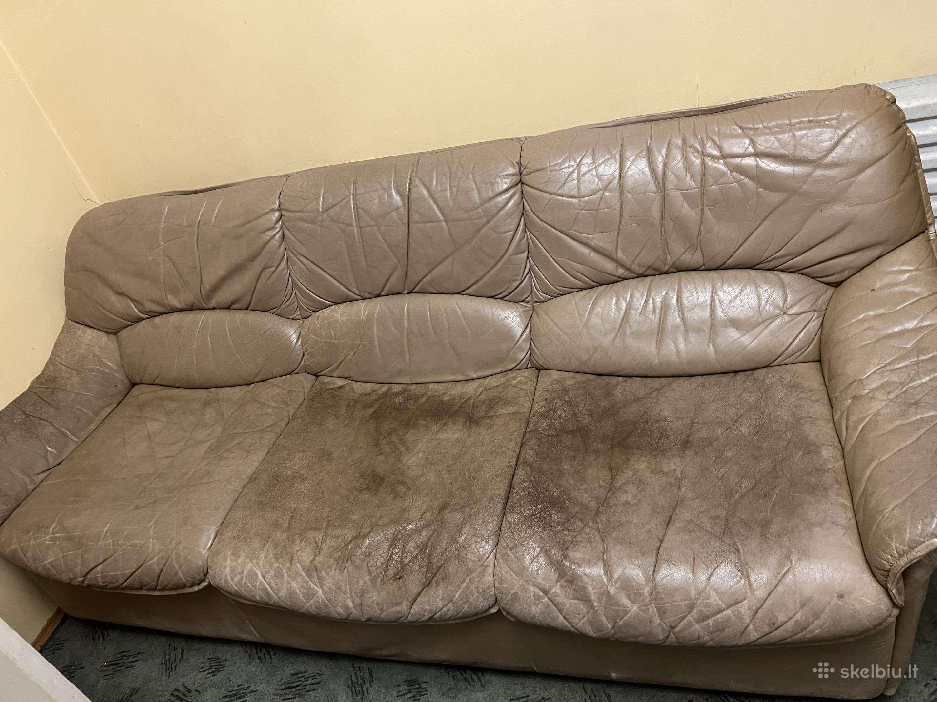 Dvejų dalių baldų rinkinys, sofa, dovanoju