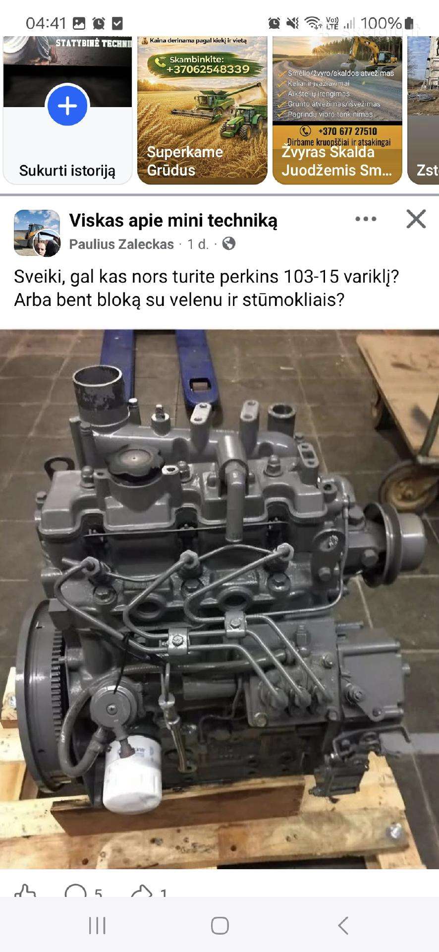 Sunkiosios technikos variklių remontas