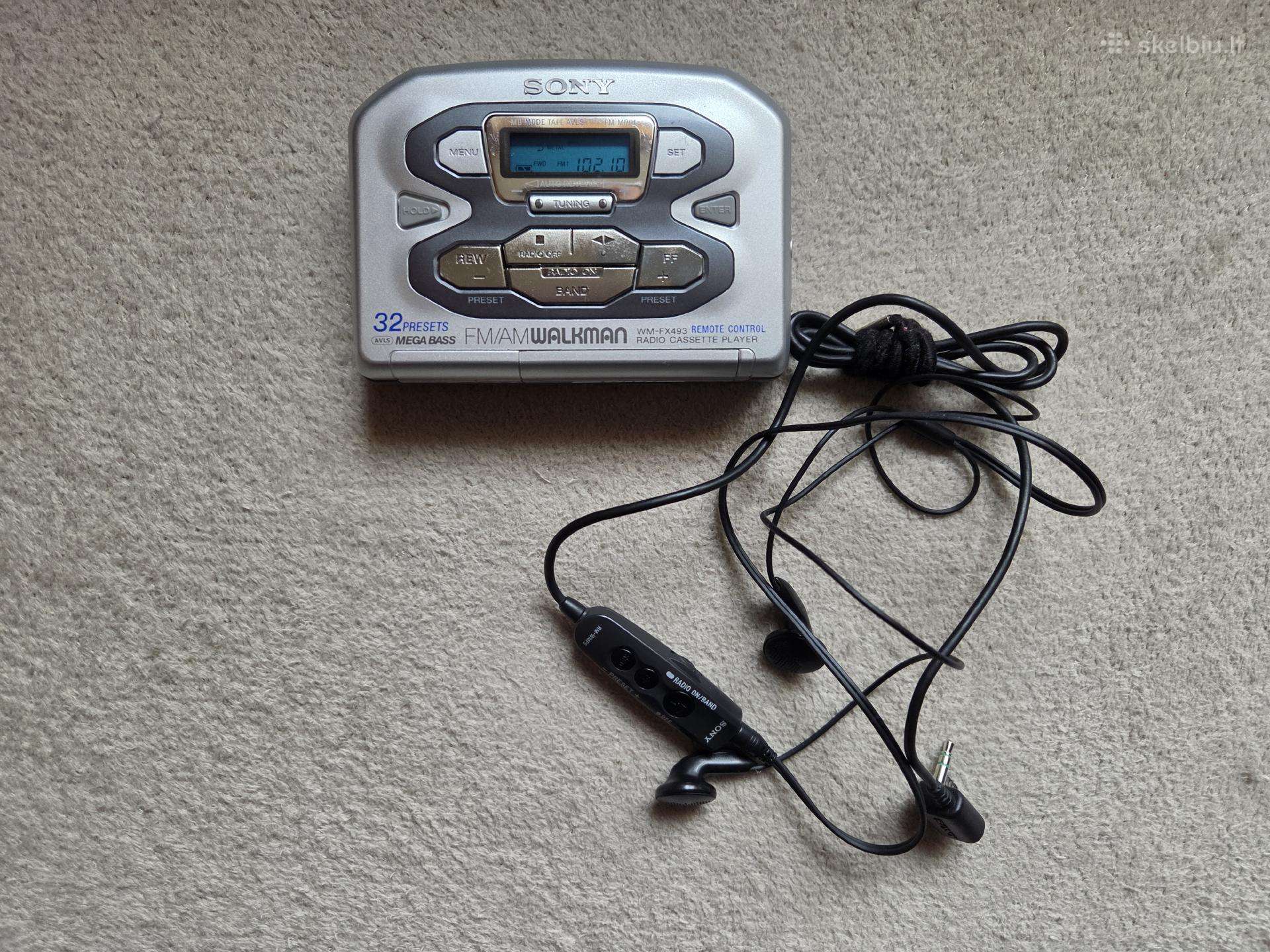 Sony Walkman Wm-fx493 kasečių grotuvas su radiju