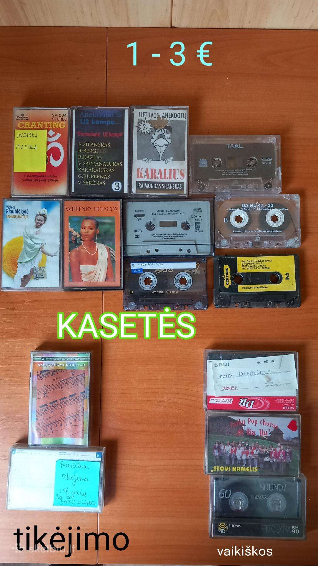 CD dvd kasetės