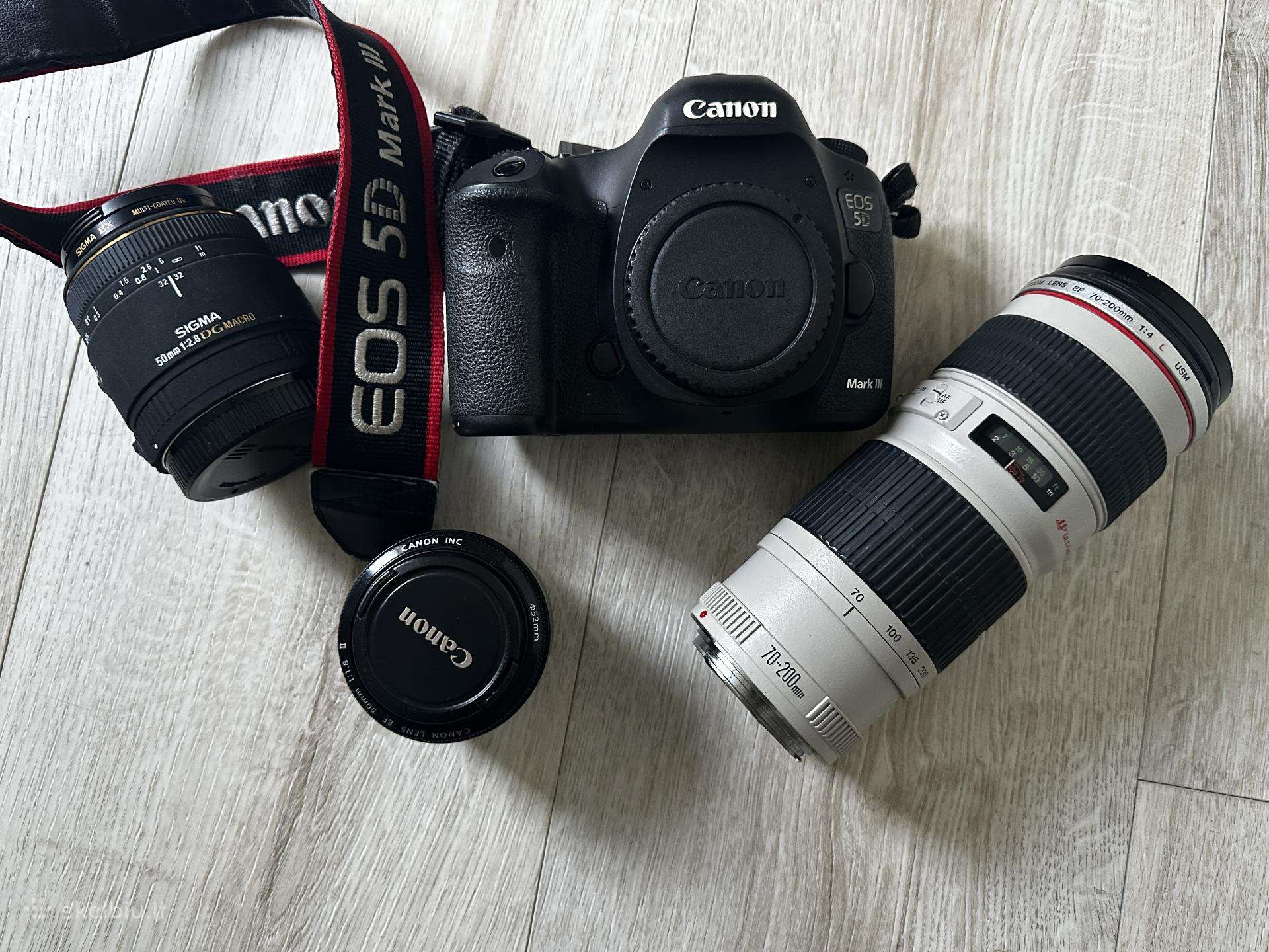 Canon EOS 5D Mark III + 3 lenses + accessories