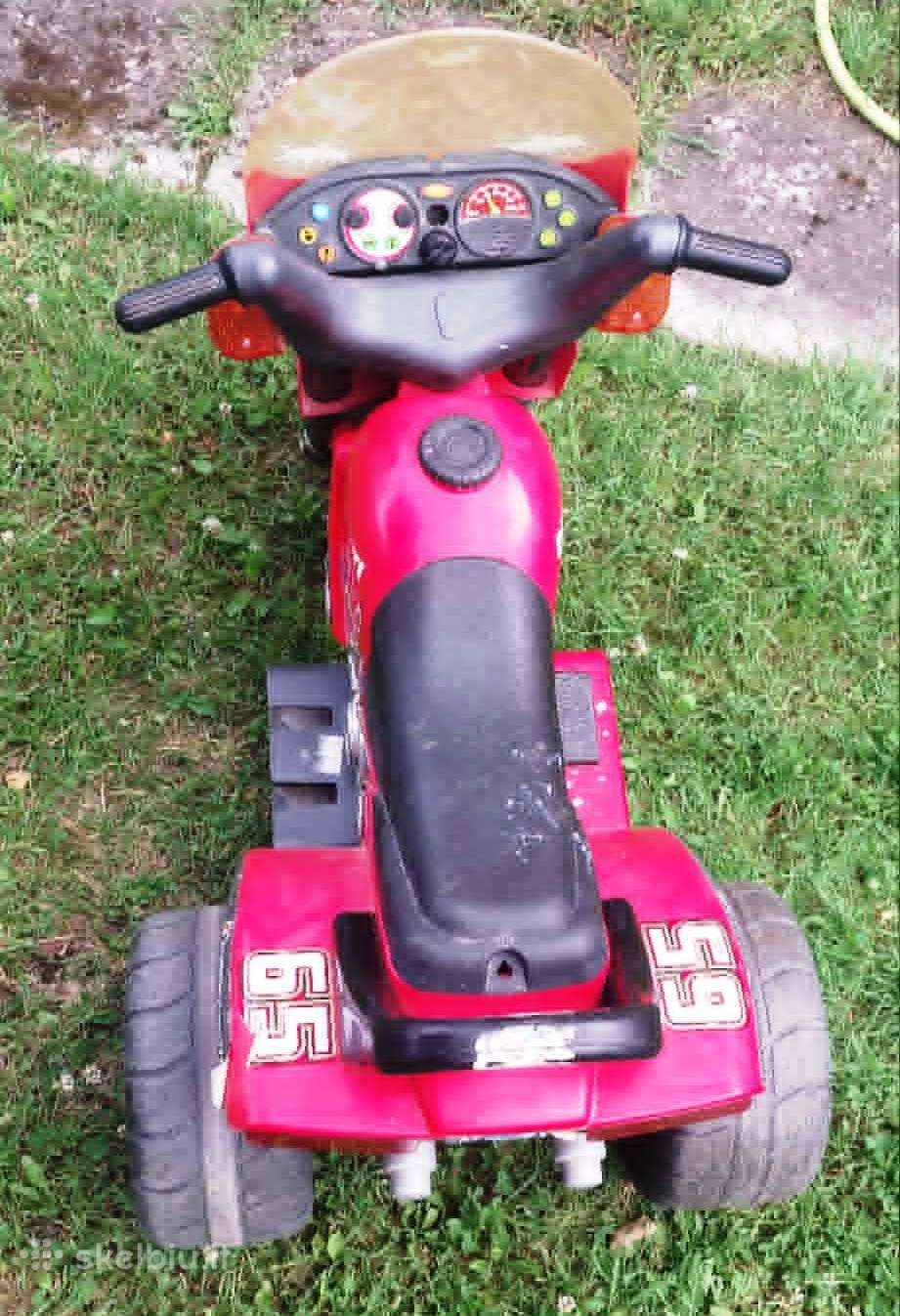Akumuliatorinis vaikiskas triratis motociklas