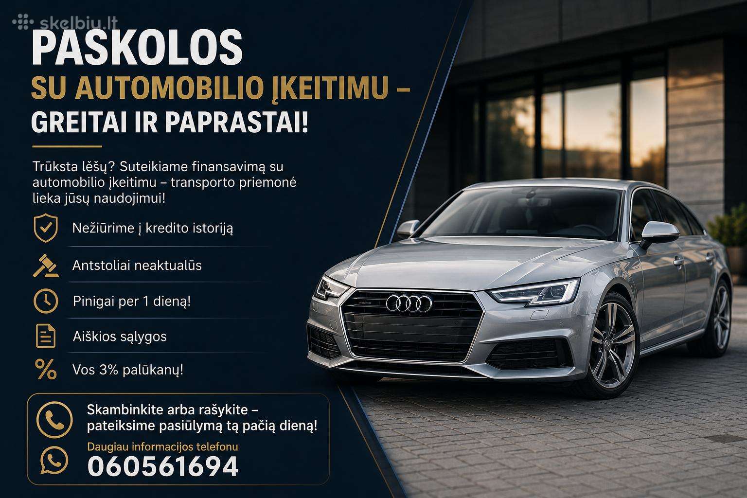 Paskola su automobilio įkeitimu