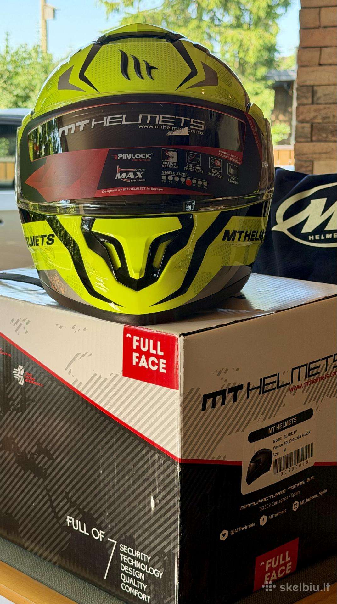 Mt Helmets Blade šalmas, full face.