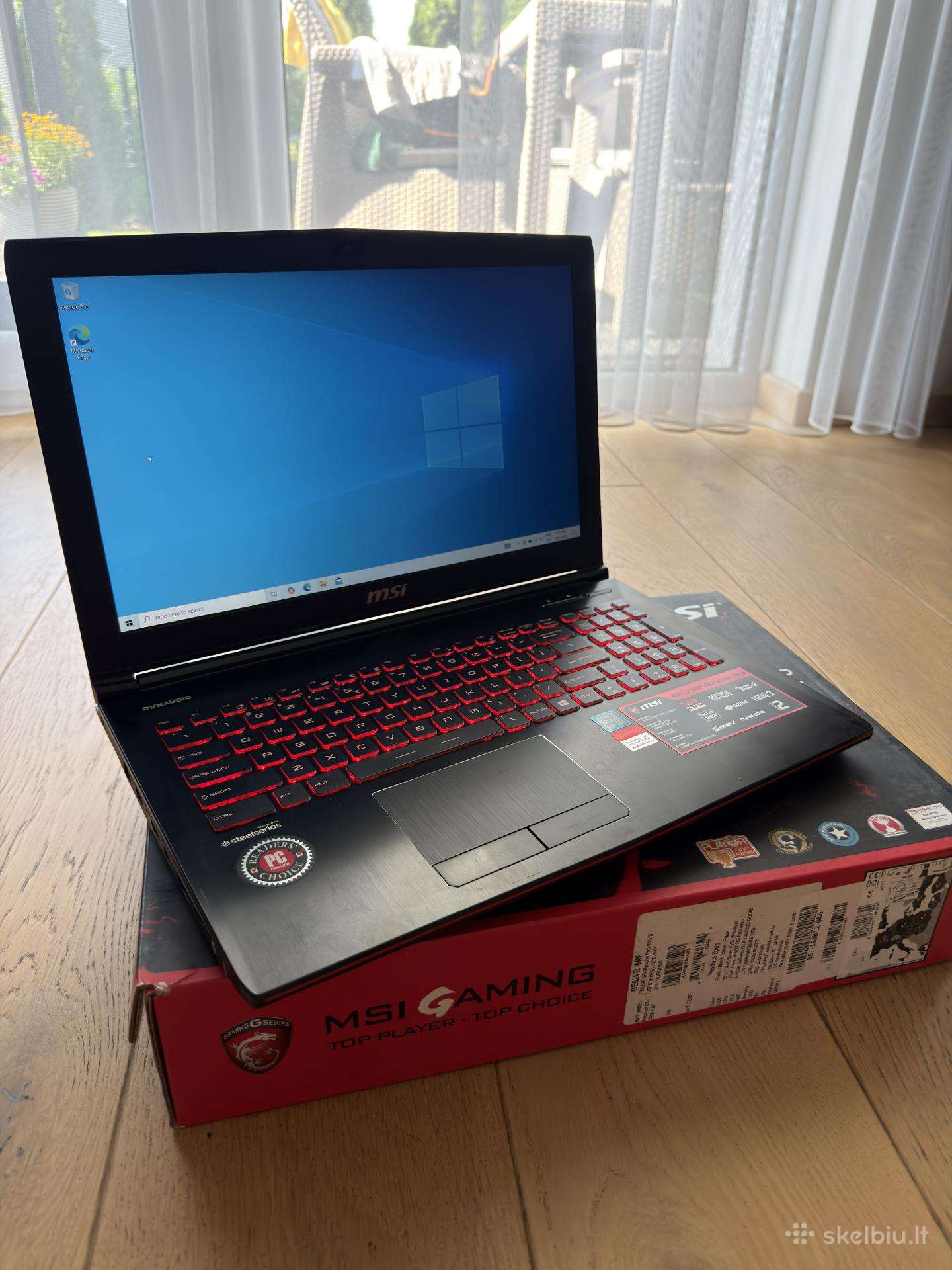 Msi Ge62vr 6rf Nešiojamas kompiuteris