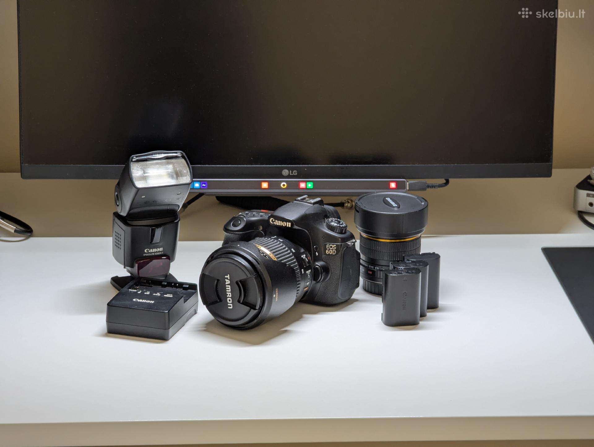 Canon 60d + Tamron 2.8 + Fisheye (rida 34k)