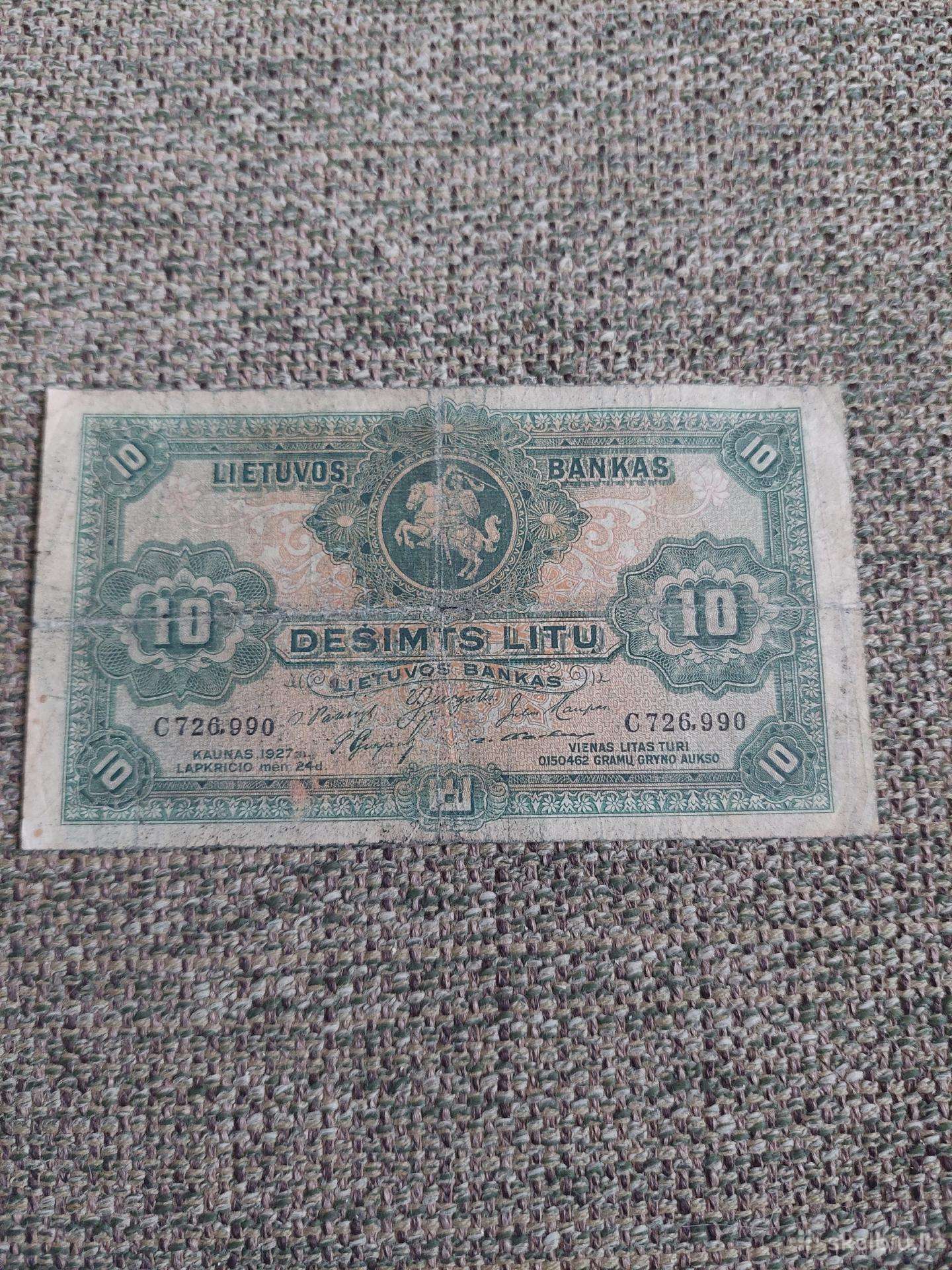 1927m. 10 Litų