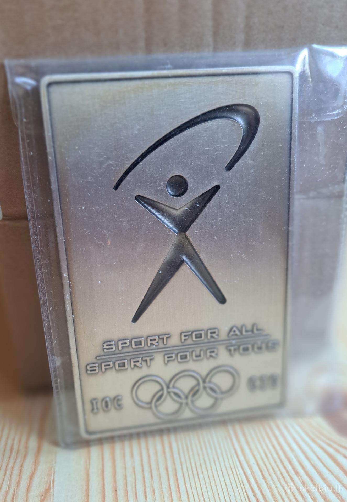 Oficiali Olimpinė plaketė-medalis „Sport for.
