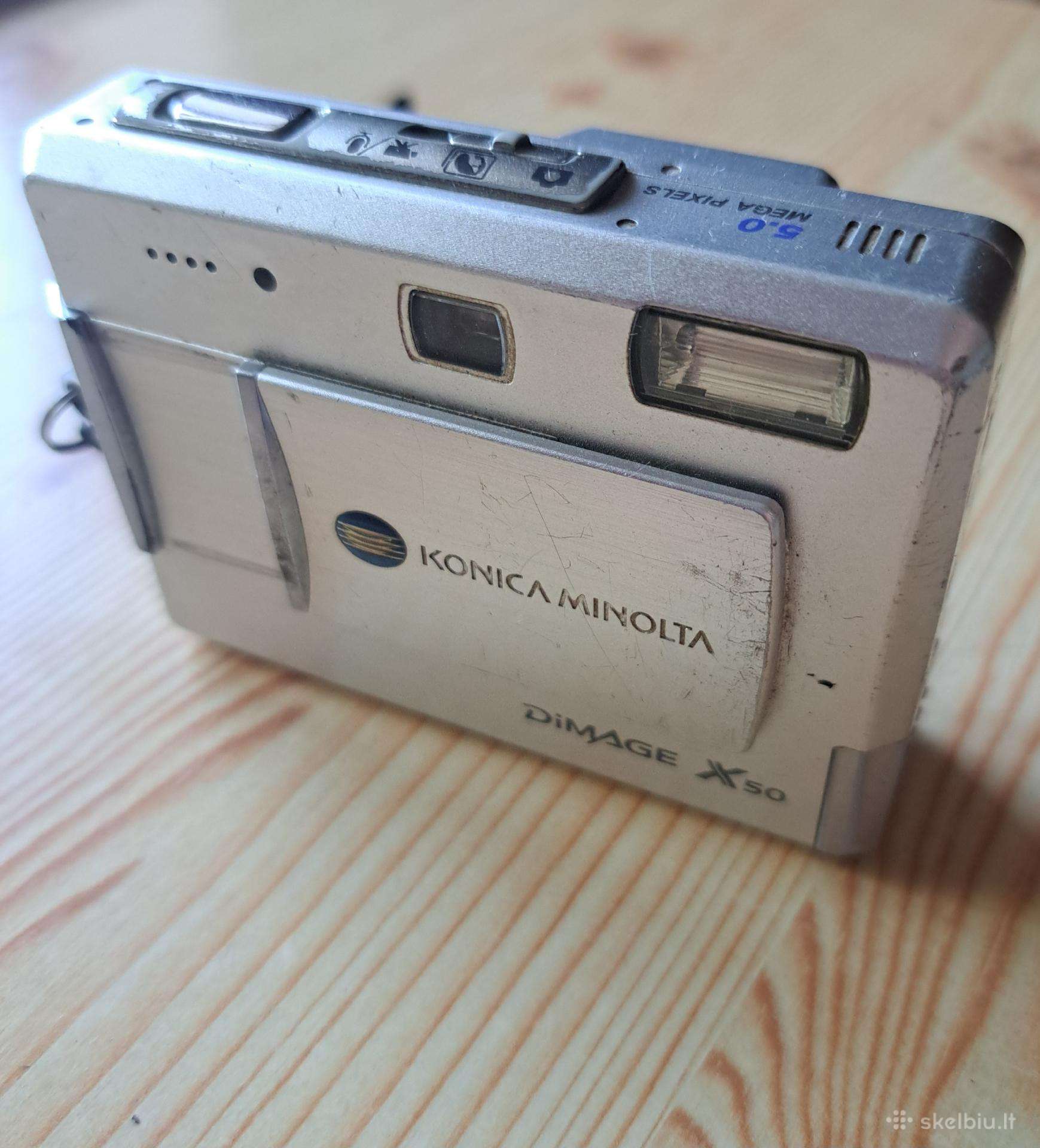 Retro Y2k fotoaparatas Konica Minolta X50