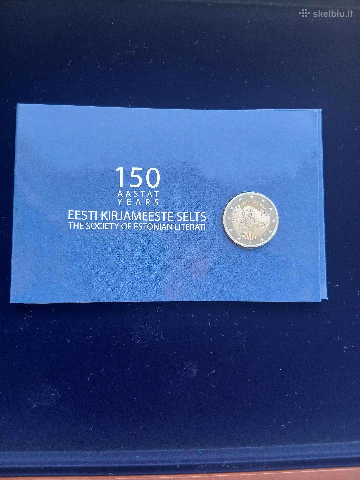 Estonija 2 eur 150 Estonian literati