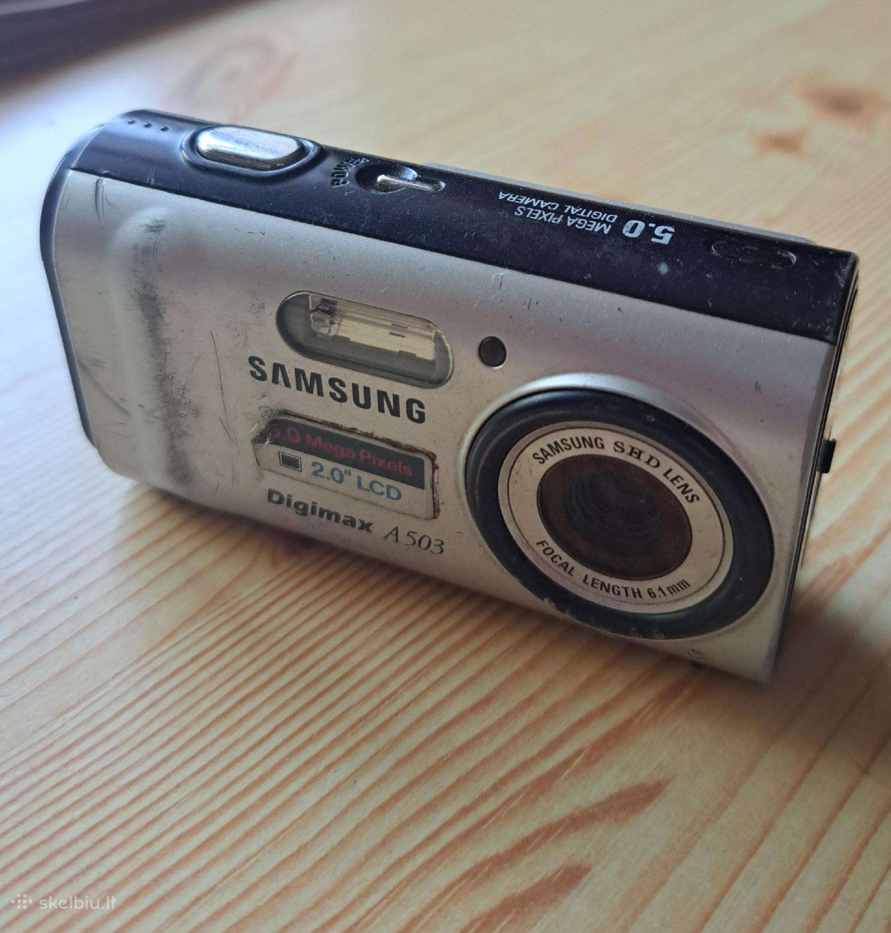 Retro Y2k fotoaparatas Samsung Digimax A503