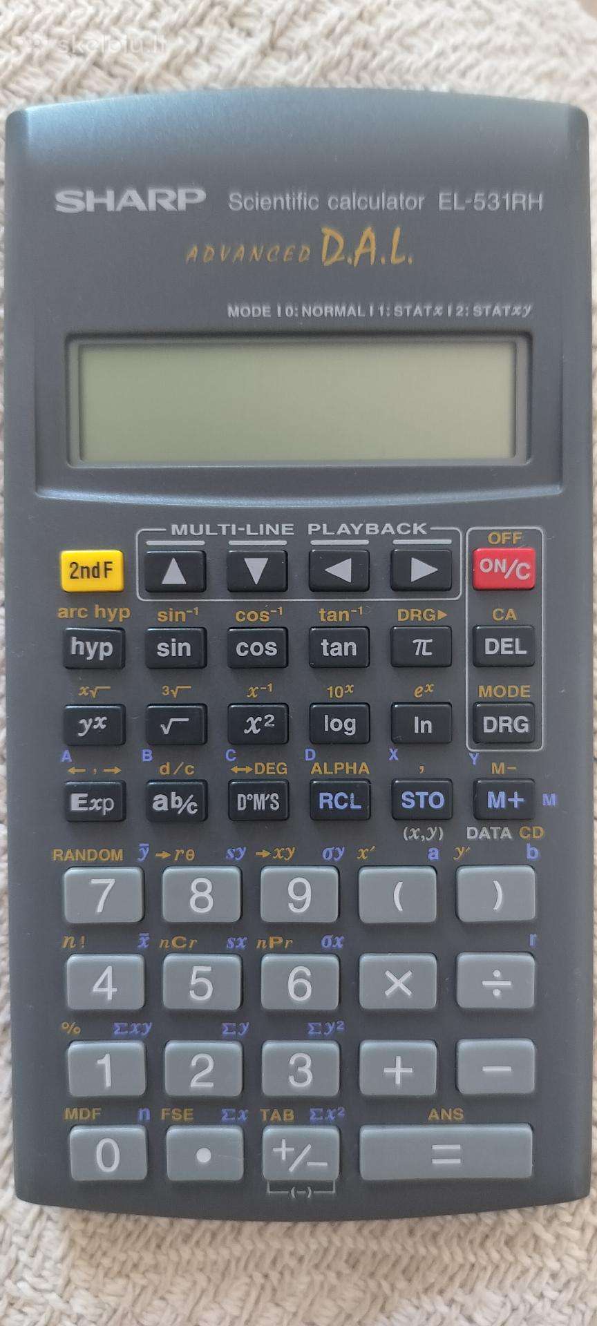 Sharp El-531rh skaičiuotuvas