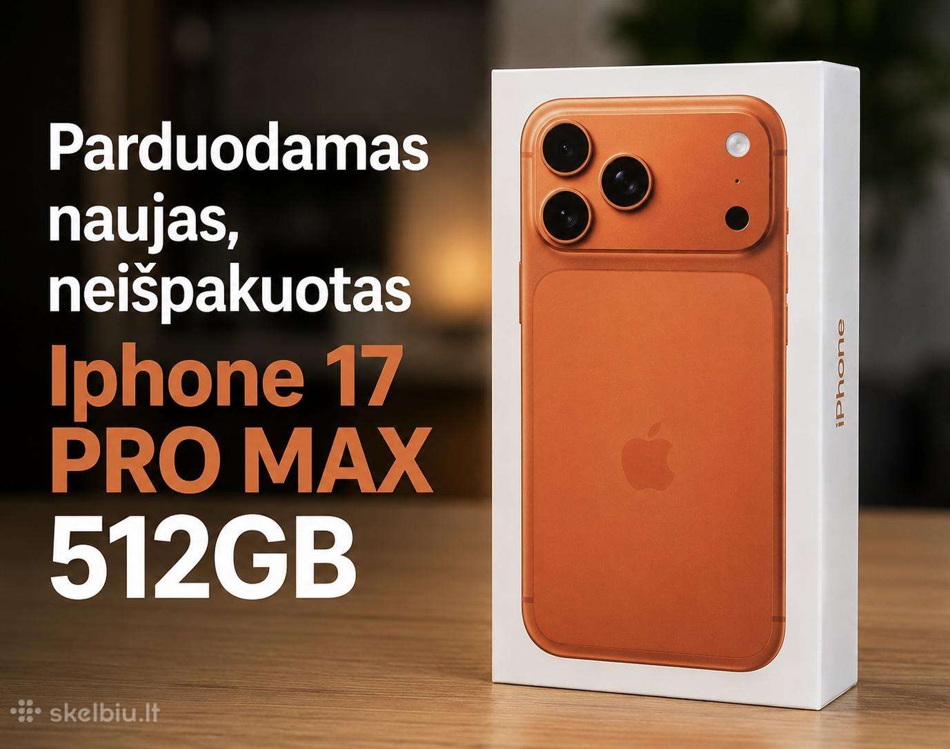 Naujas iPhone 17 Promax 512gb