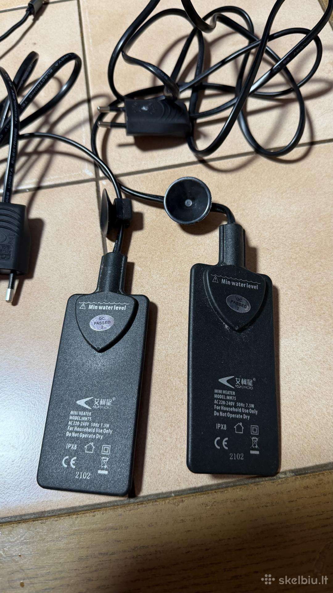 Šildytuvai vandeniui akvariumams, terariumams.