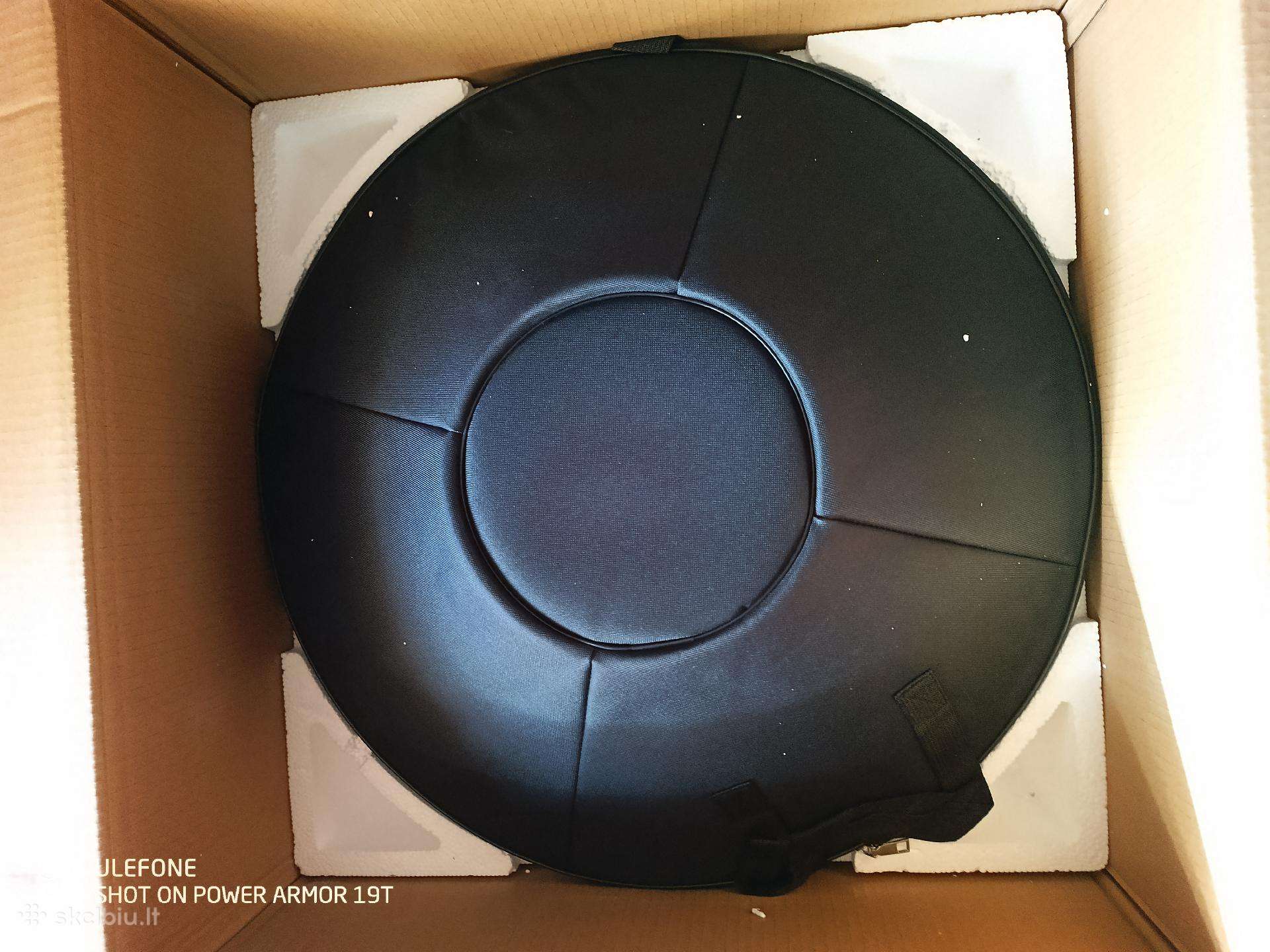 Juodas Handpan būgnas 22" (432hz, su dėklais)
