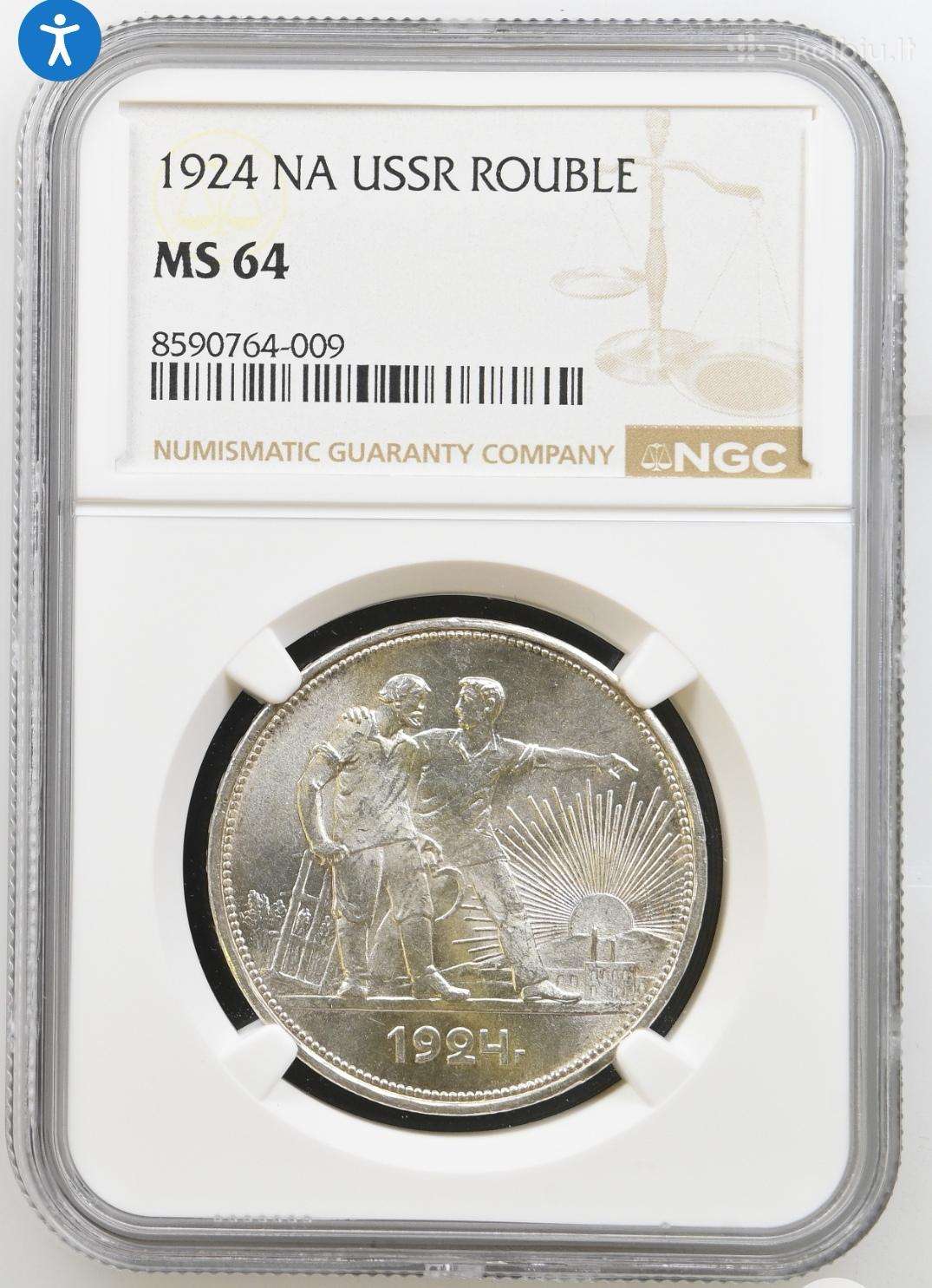 1924 Rublis Ms64