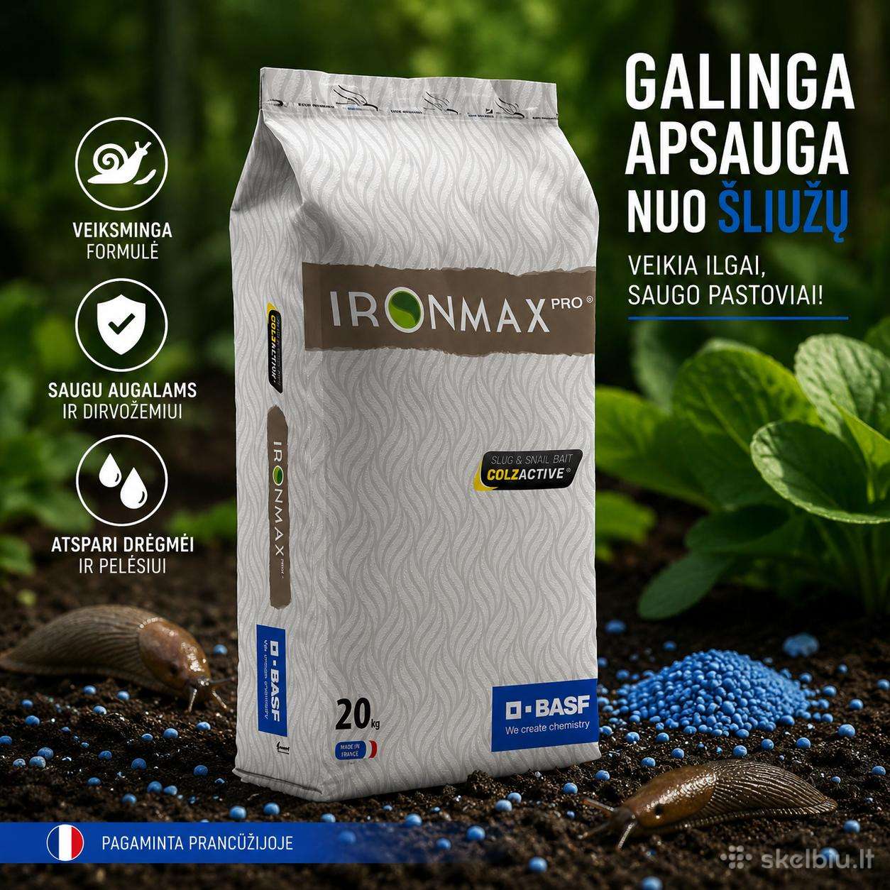 Ironmax pro priemonė nuo šliužų