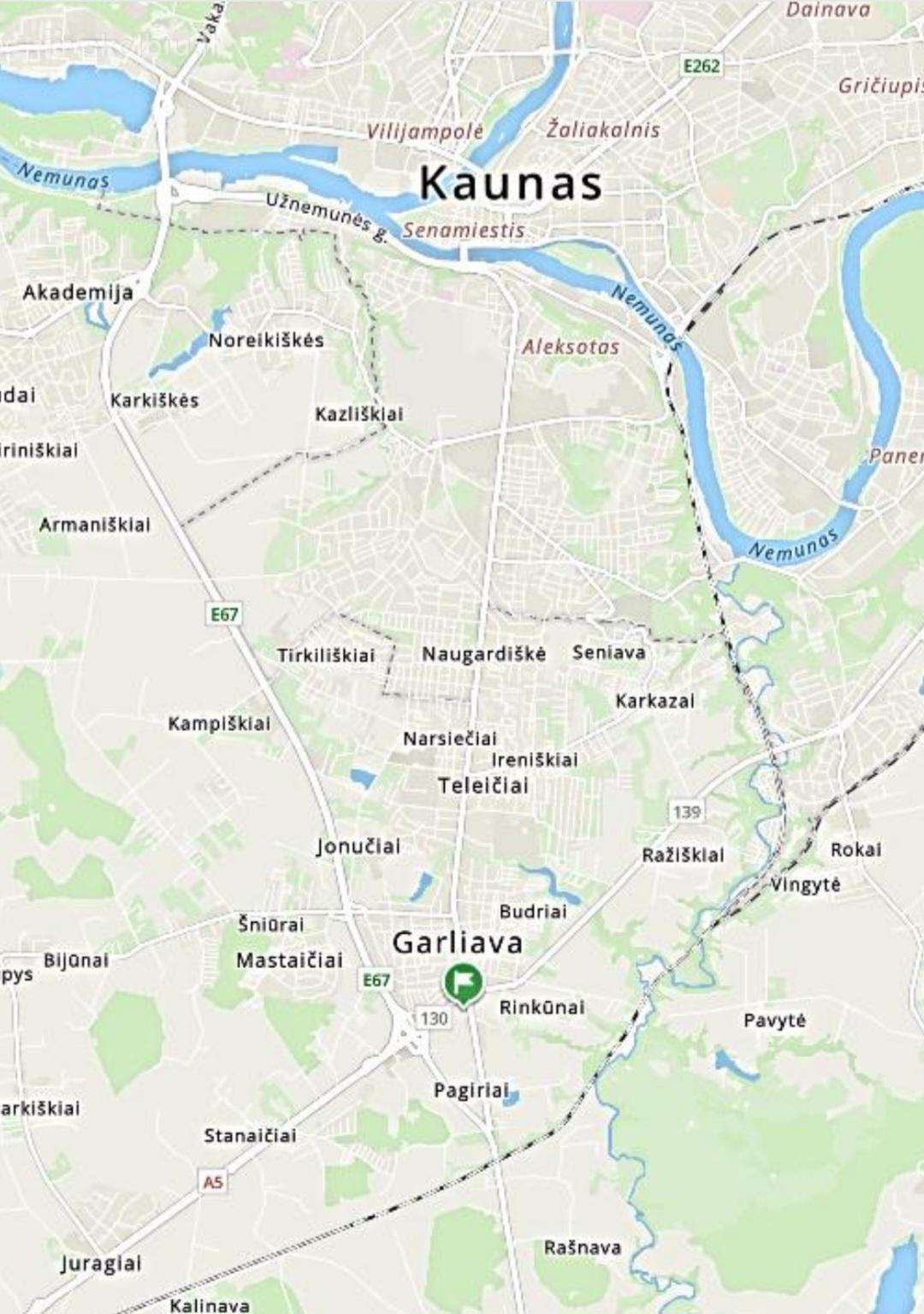 Parduodamas žemės ūkio paskirties klypas Kauno r.s