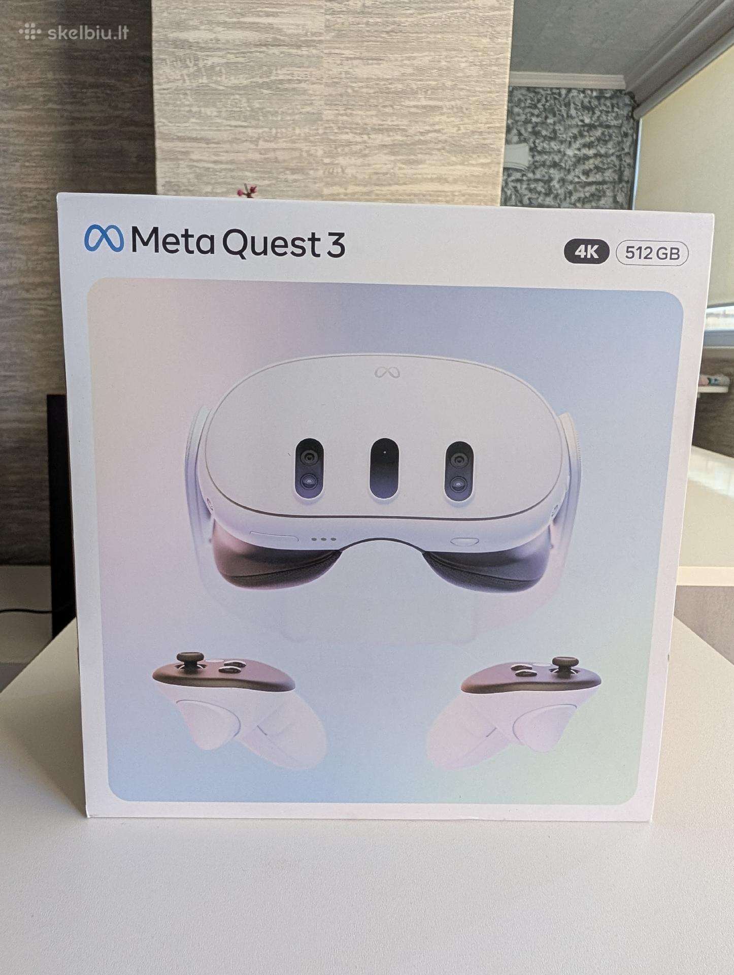 Nauji Meta Quest 3 (512gb) 24 mėn. garantija