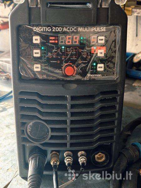 Tig suvirinimo aparatas Sherman Digitig 200 Ac/dc