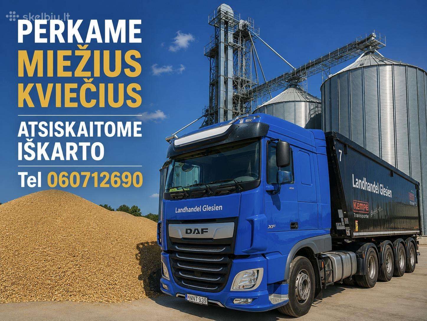 Grūdų supirkimas visoje Lietuvoje