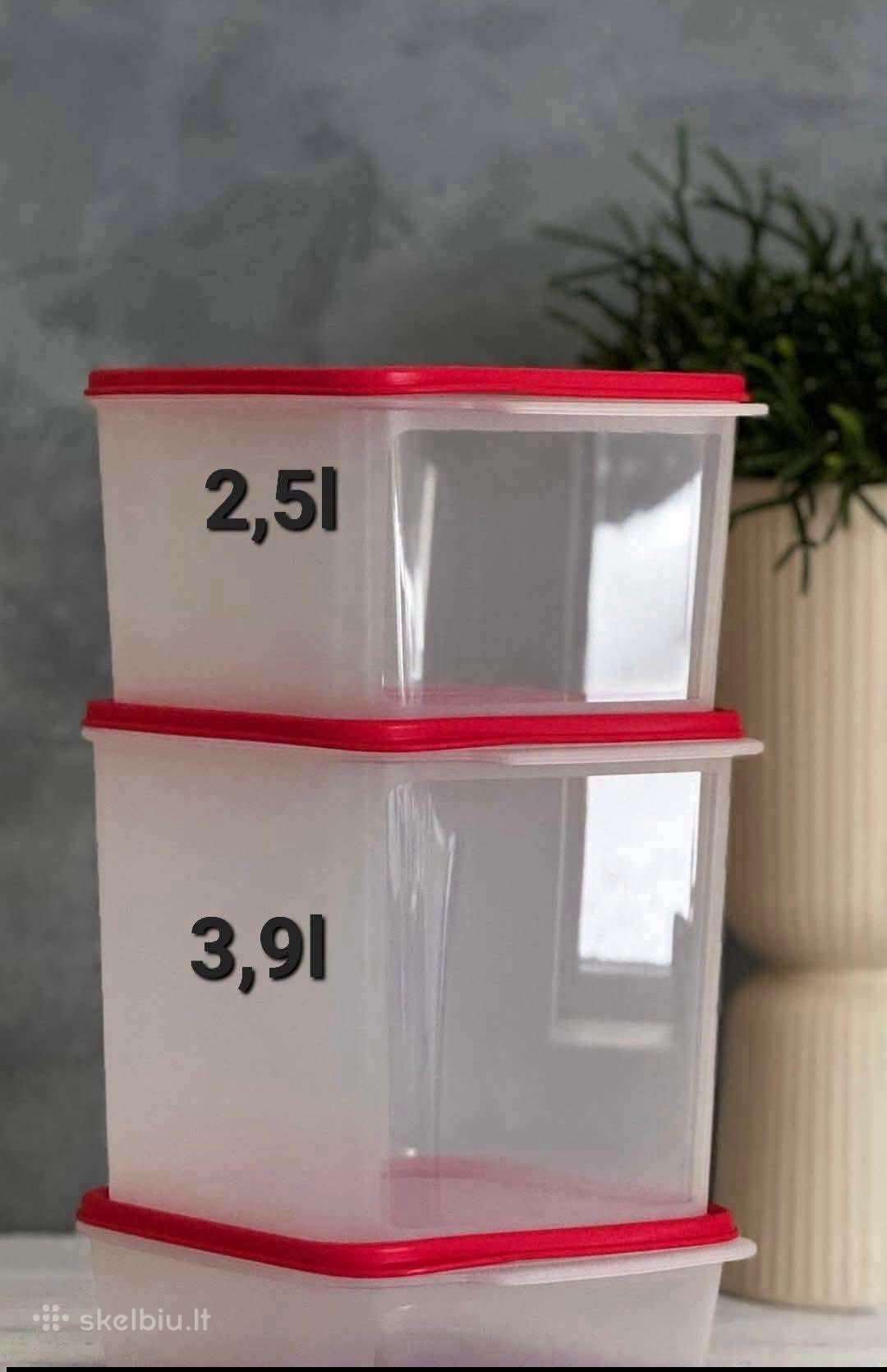 Tupperware kvadratinės dėžutės