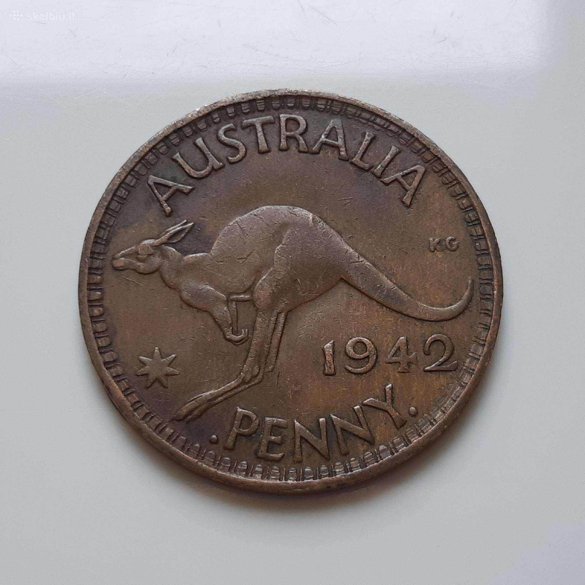 Australija 1 pensas 1942