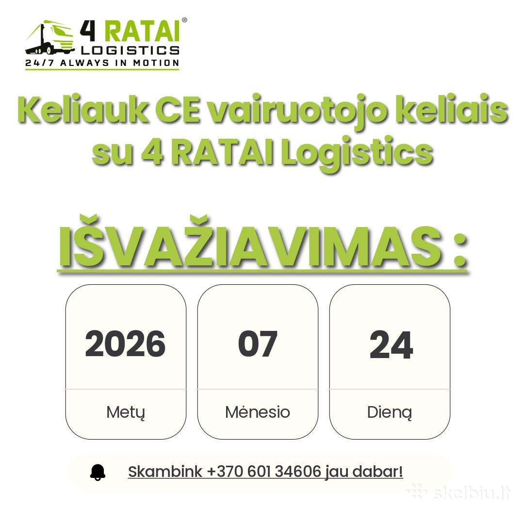 4 Ratai Logistics kviečia vairuotojus!