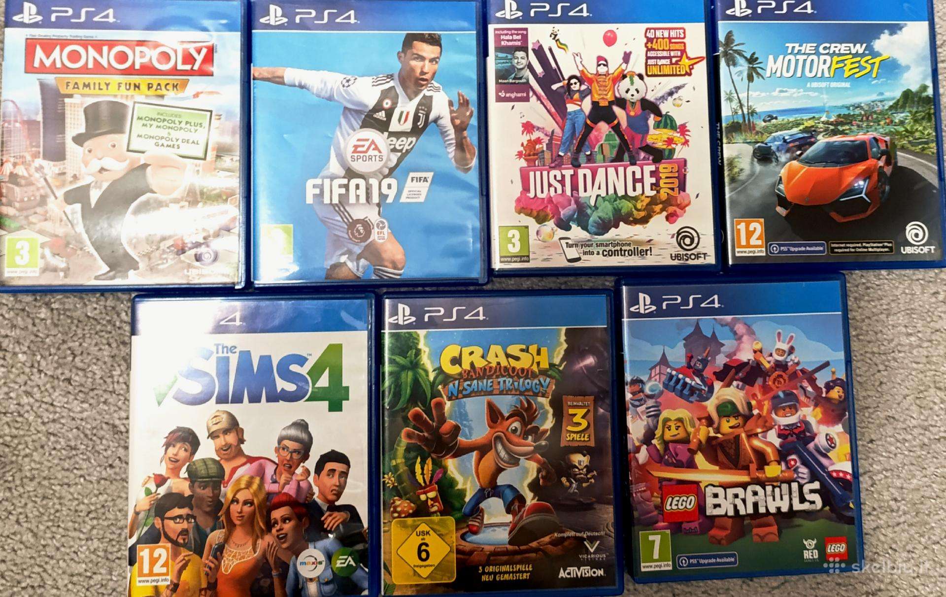 7 Ps4/ps5 žaidimai nuo 5 iki 30 eurų gera kokybė