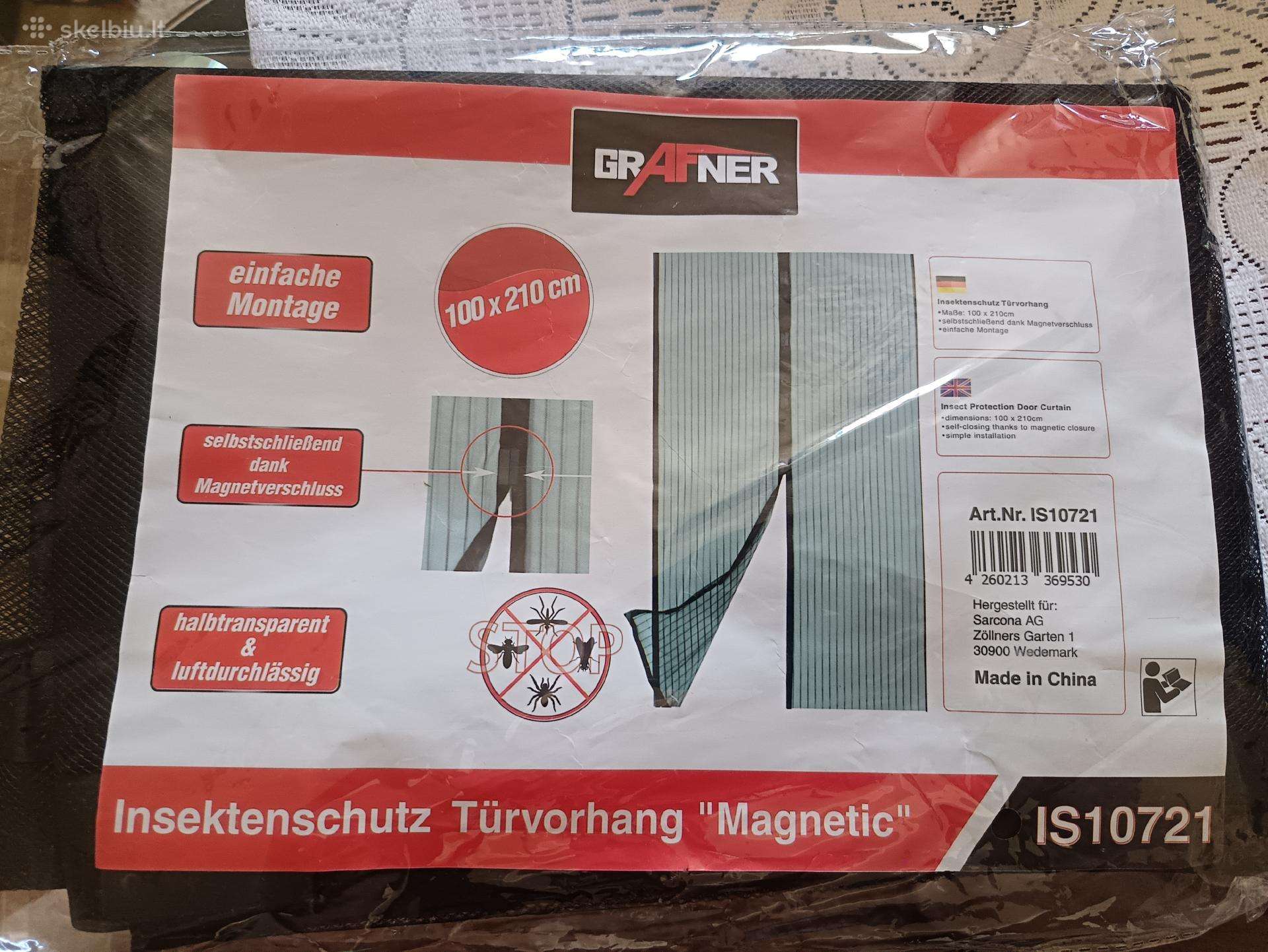 Magnetinis tinklelis nuo vabzdžių 100x210 cm