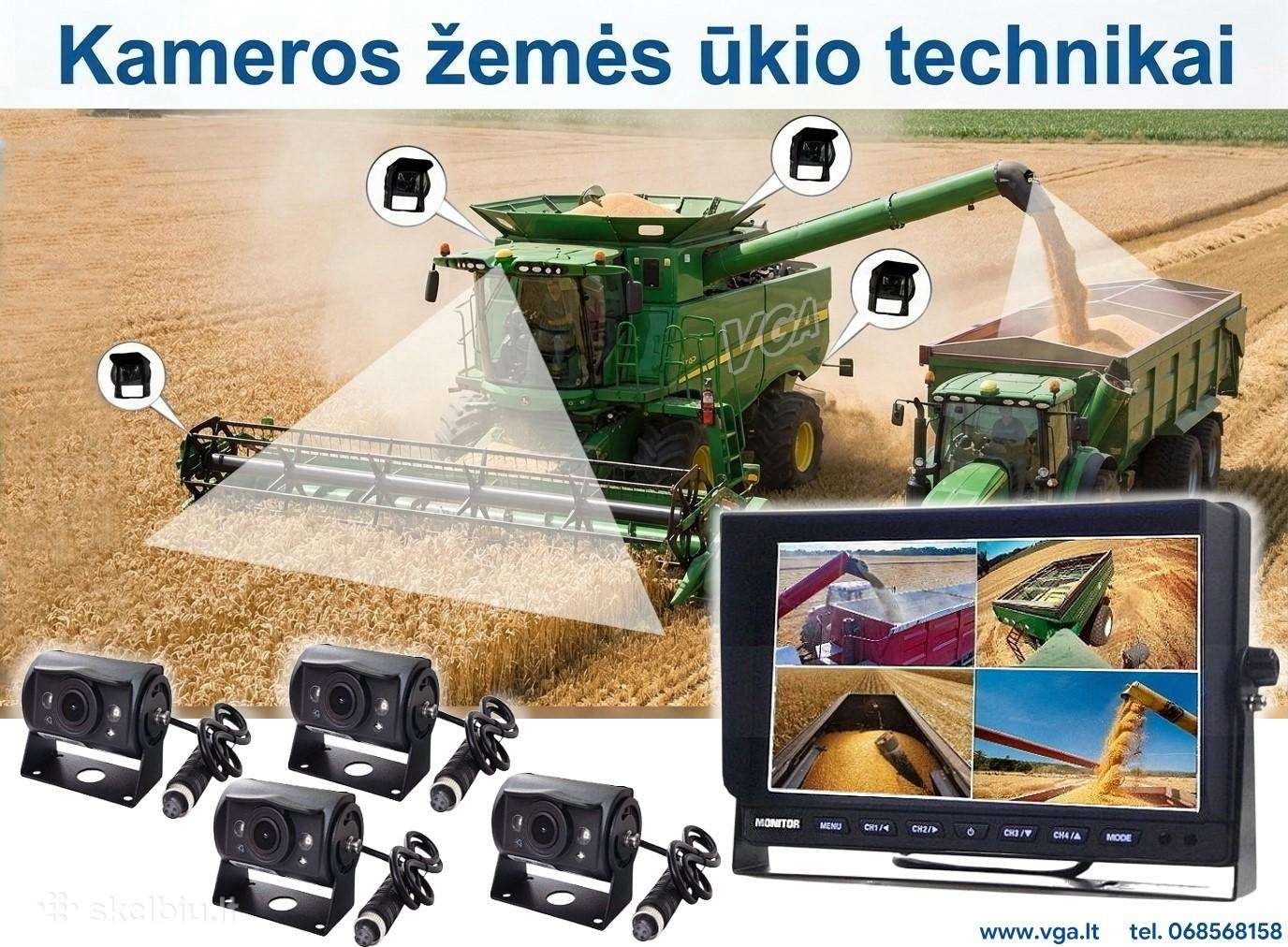 Kameros kombainams, vilkikams ir kitam transportui
