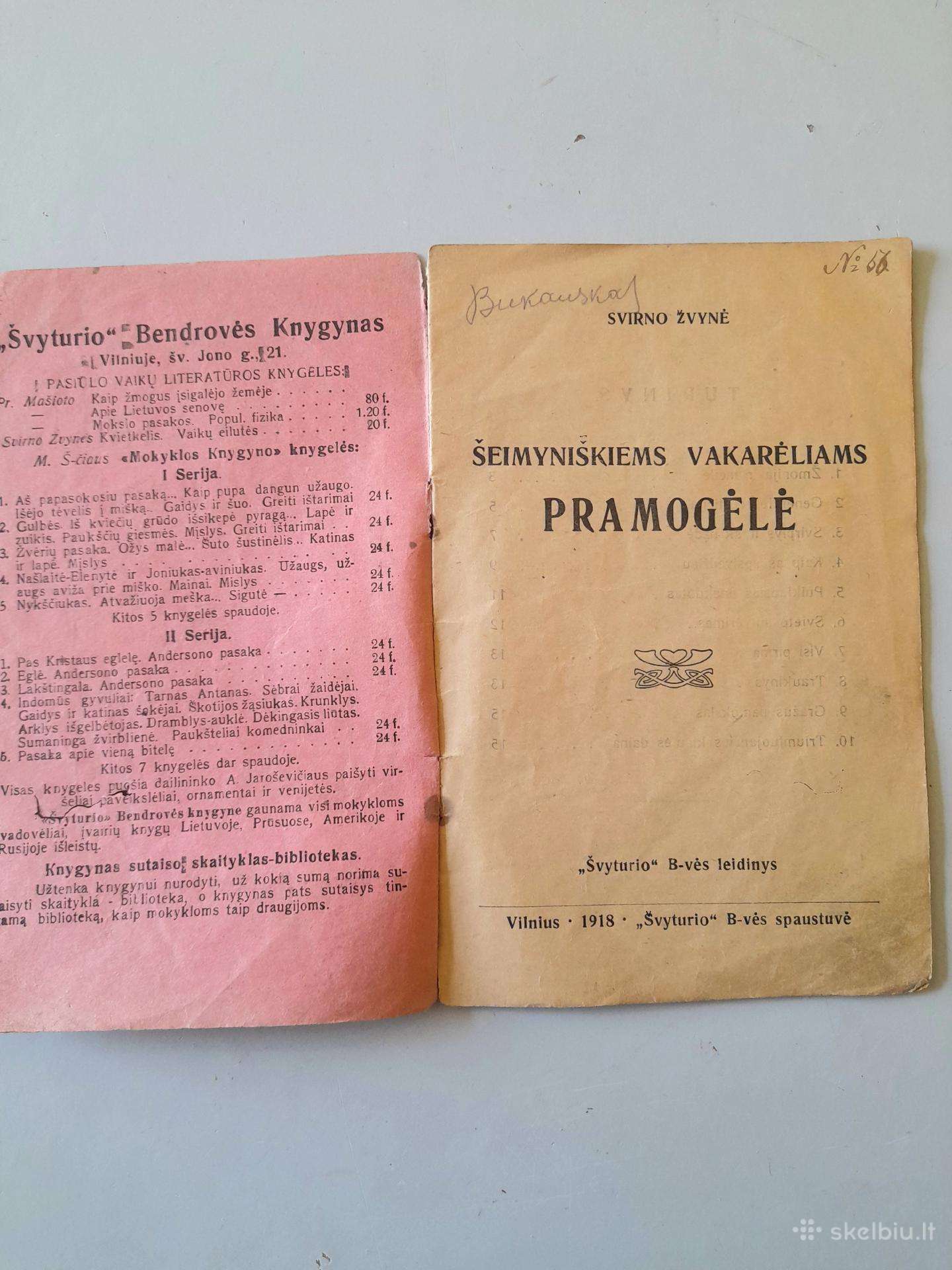 "Pramogėlė" 1918m