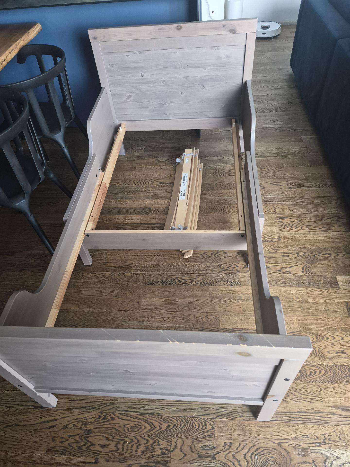 Ikea Sundvik keičiamo ilgio lova ir Lono čiužinys