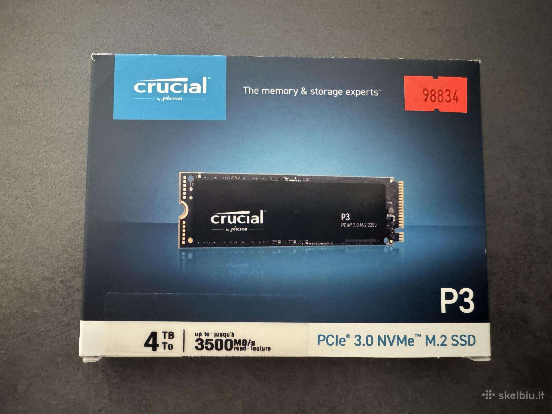 4tb Crucial Pcie 3.0 Nvme M.2 SSD