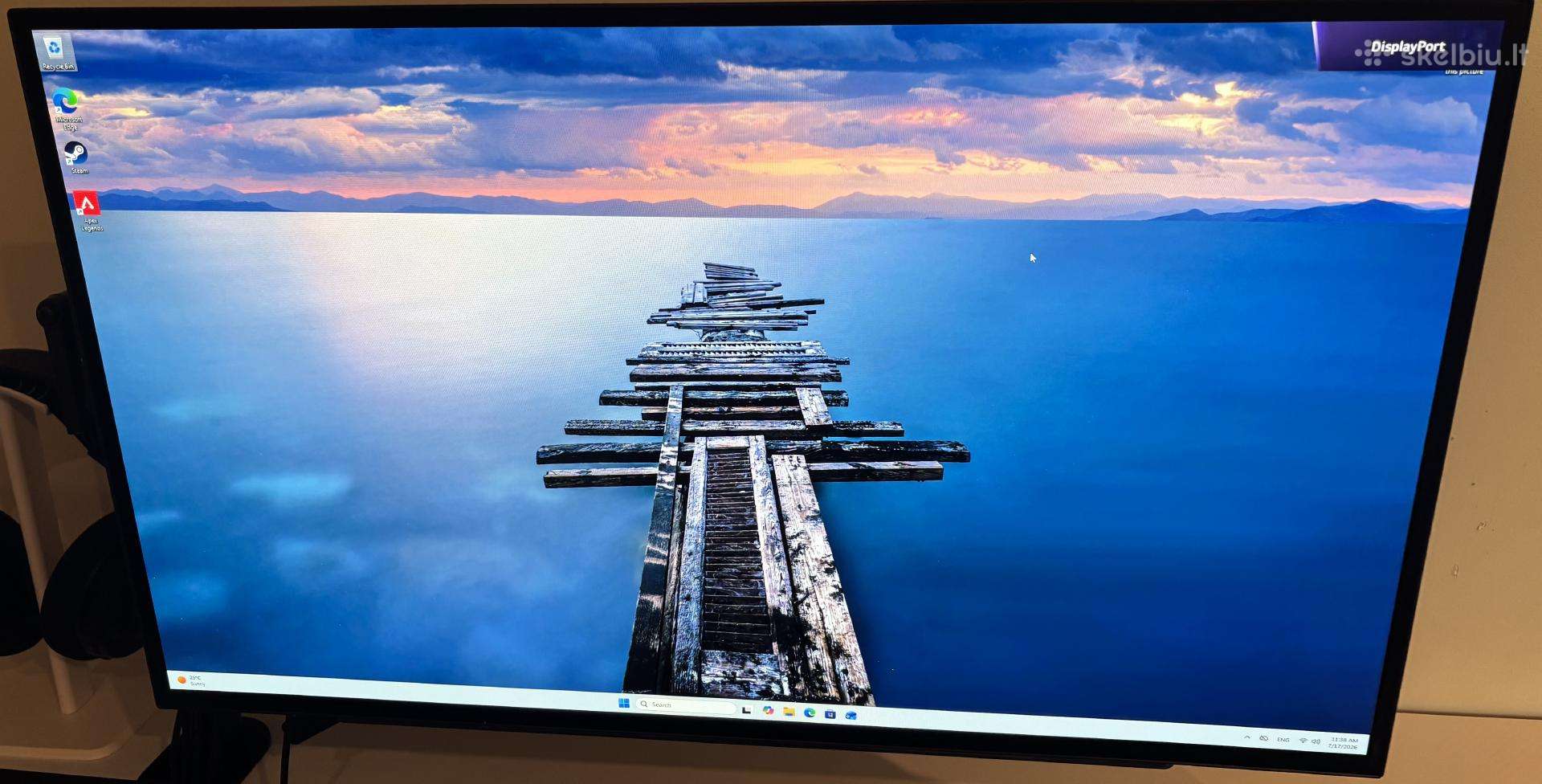 Monitorius LG 27gs95qe-b, Oled, 240 Hz, Wqhd, 27"