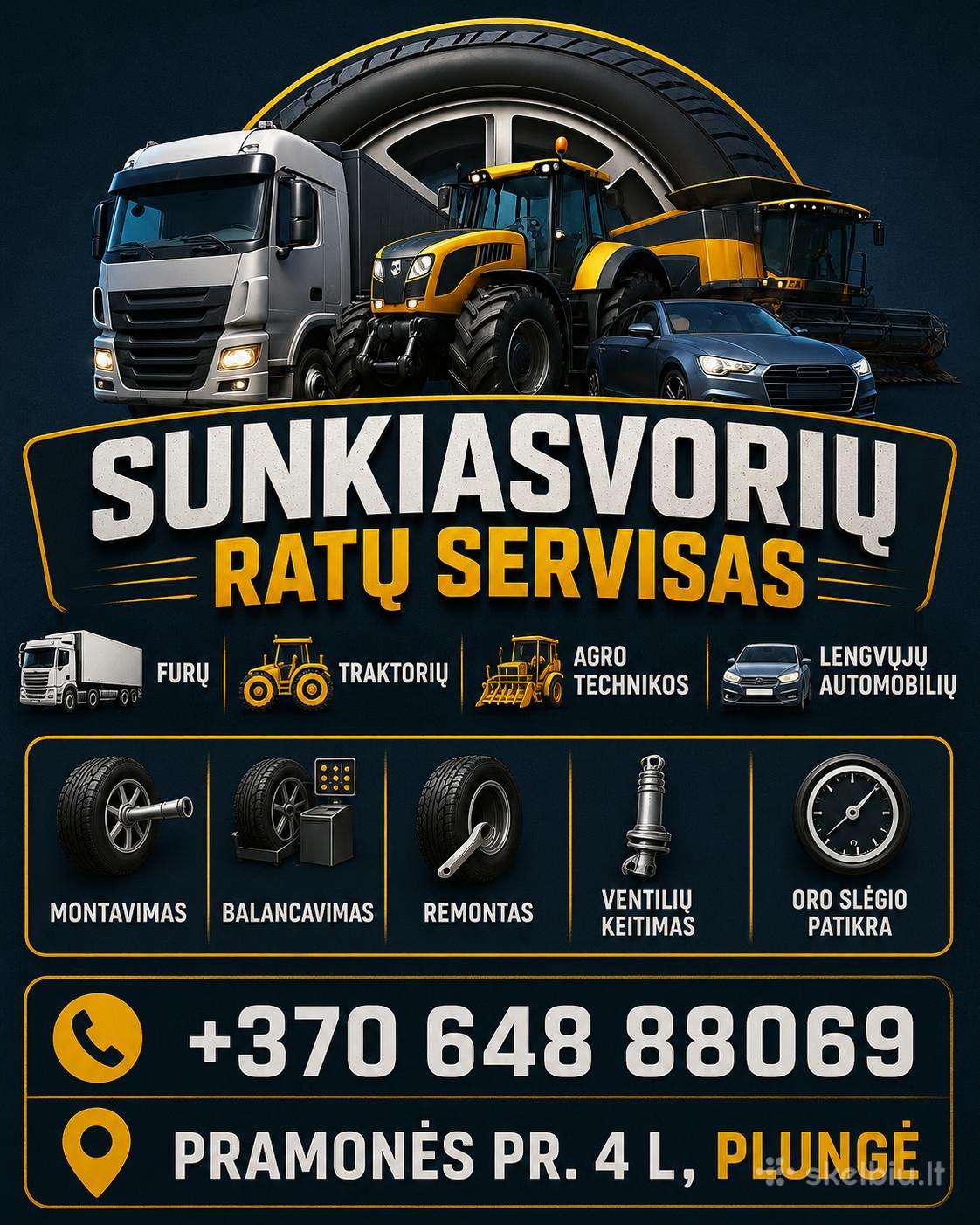 Sunkiasvorių Ratų Servisas Plungė