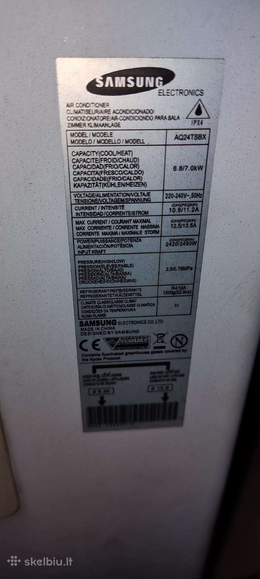 Samsung kondicionieriai dėvėti x2
